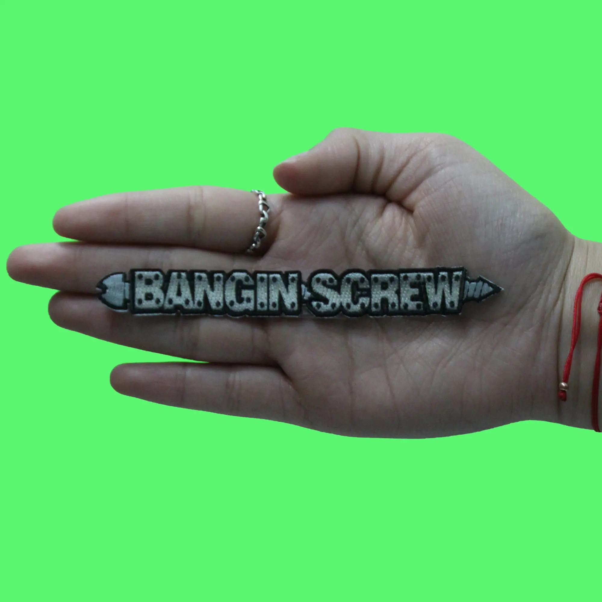 Bangin Screw Tool Patch Houston Screwston Beat Embroidered Iron On - Image 3