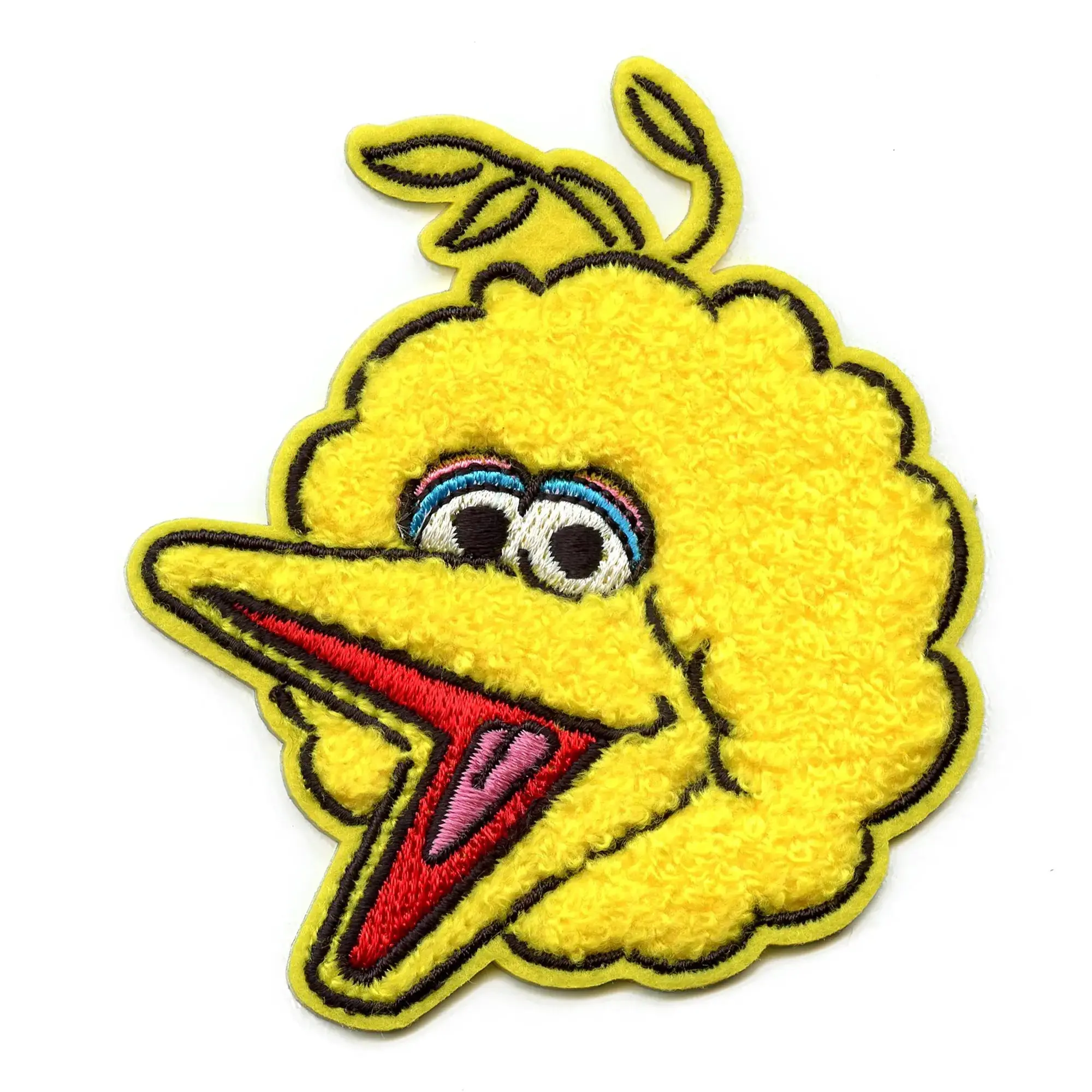 Big Bird Portrait Patch 123 Sesame Street Chenille Embroidered Iron-On - Image 2