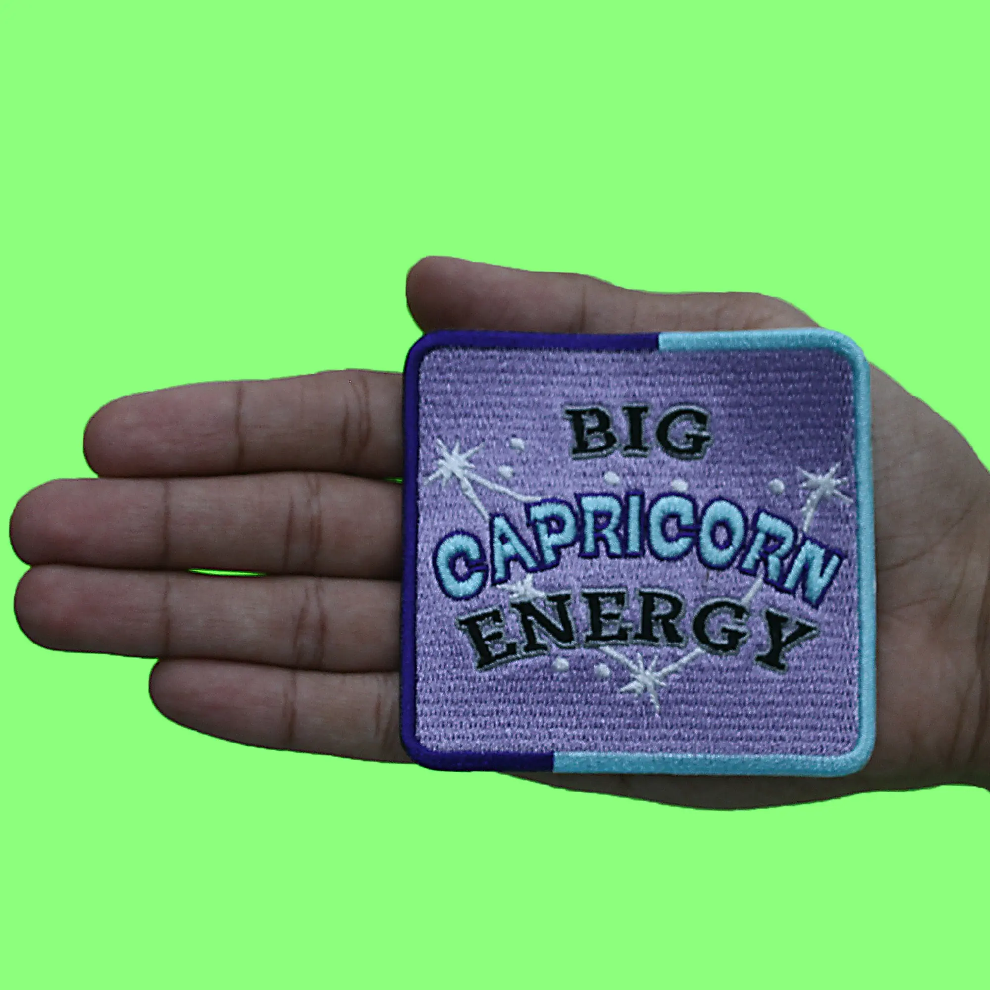 Big Capricorn Energy Patch Constellation Zodiac Box Embroidered Iron On - Image 2