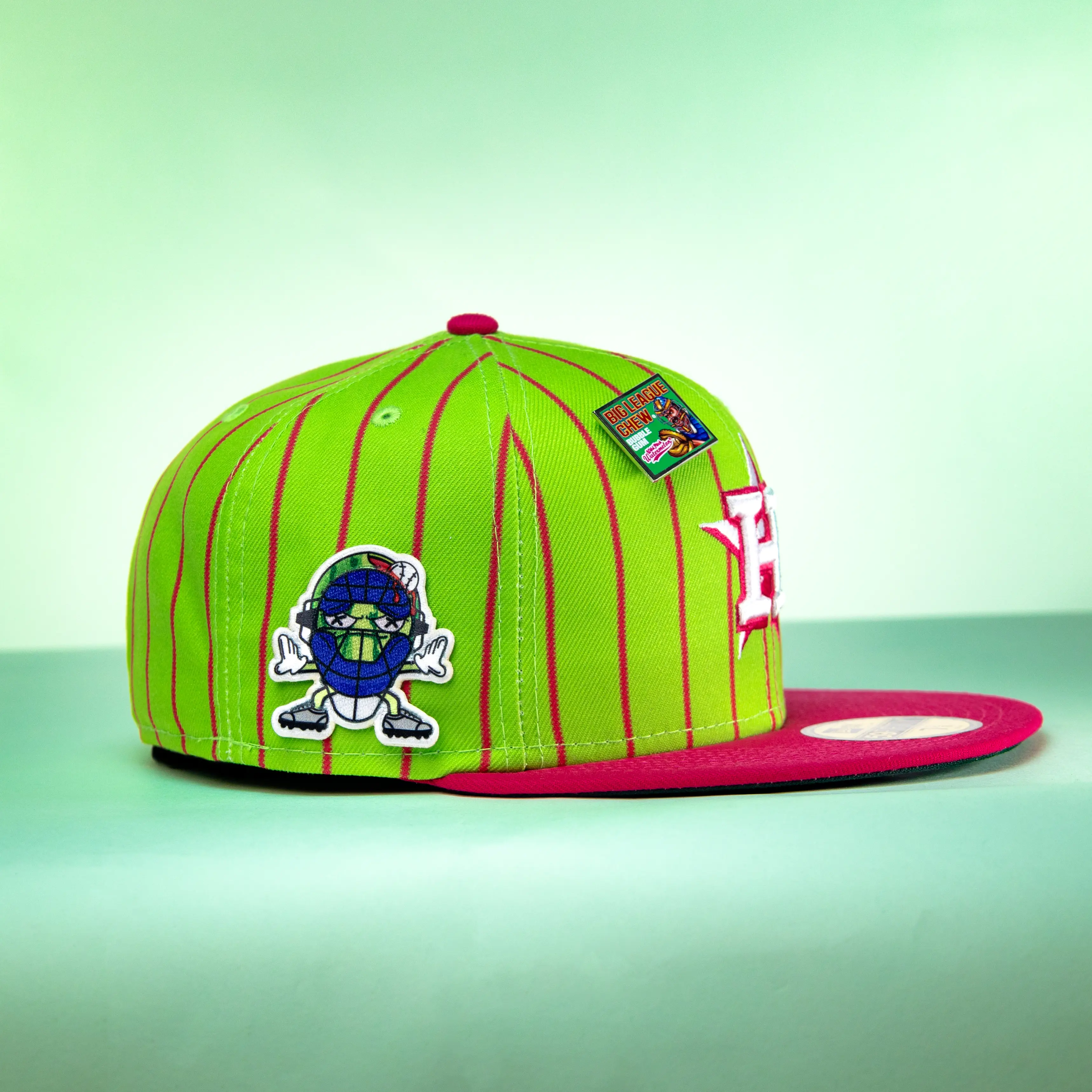 Watermelon Bubblegum Hat Patch Baseball Flavor Embroidered Iron On - Image 2