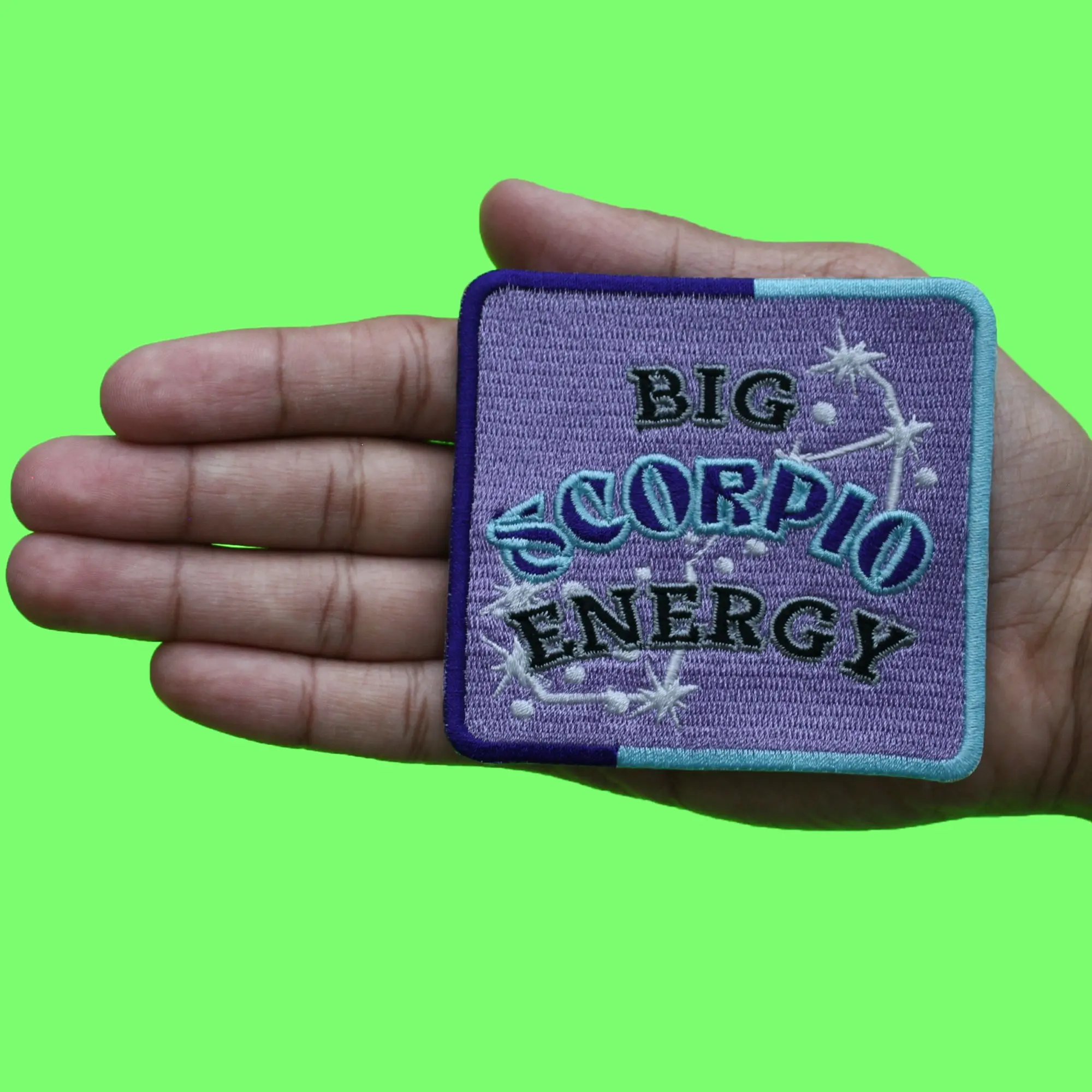 Big Scorpio Energy Patch Constellation Zodiac Box Embroidered Iron On - Image 2