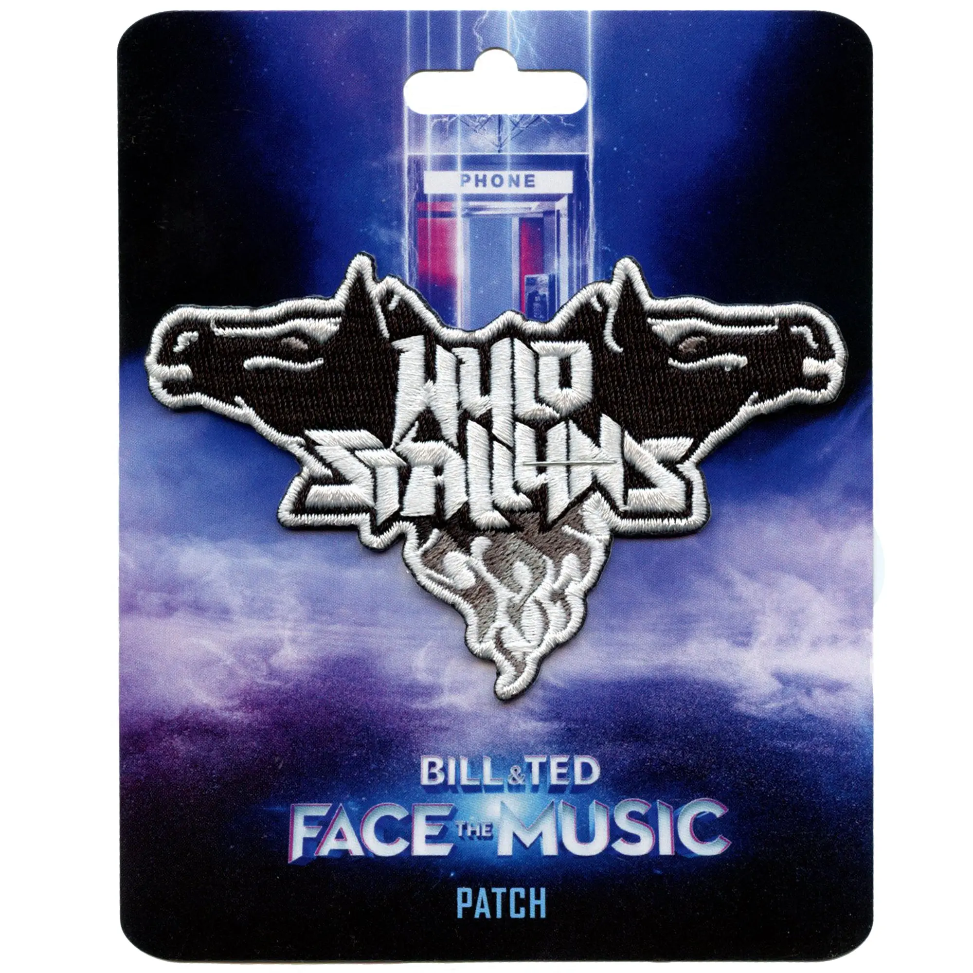 Bill & Ted Logo Patch Face The Music Wyld Stallyns Embroidered Iron On