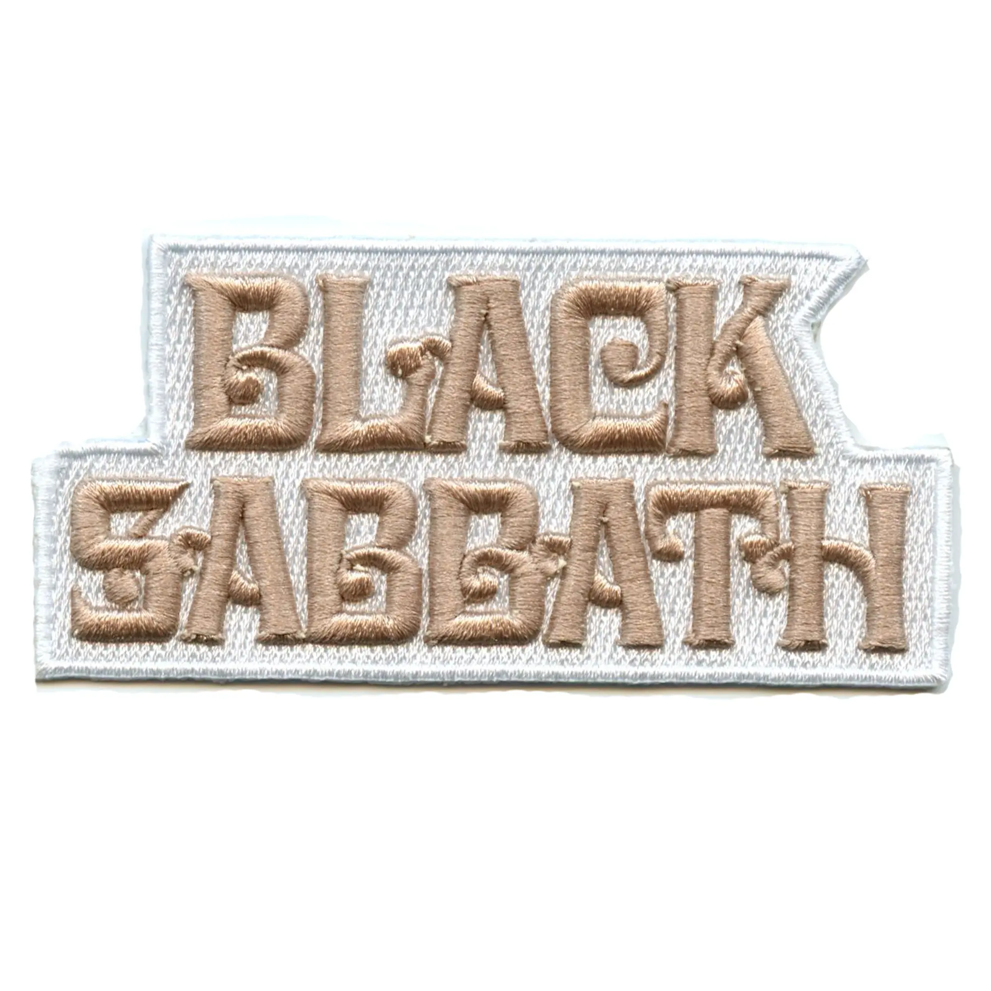 Black Sabbath Band Patch Puff Script Logo Embroidered Iron On
