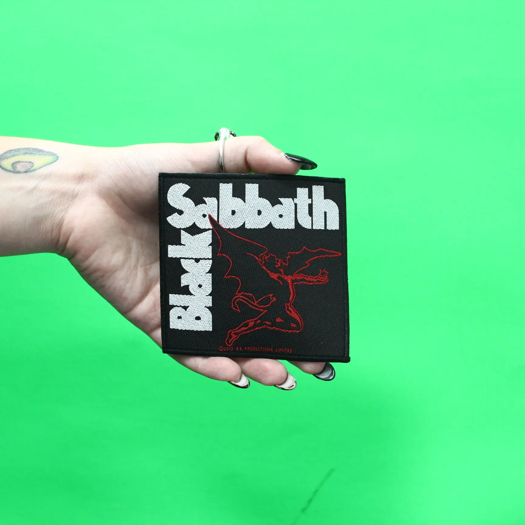 Black Sabbath Creature Patch Ozzy Metal Classic Woven Sew On - Image 2