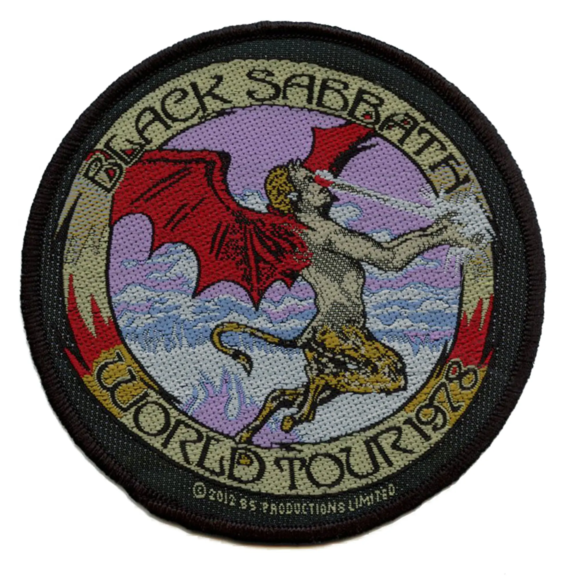 Black Sabbath The Satyrs Patch Flying Devil Round Woven Sew On
