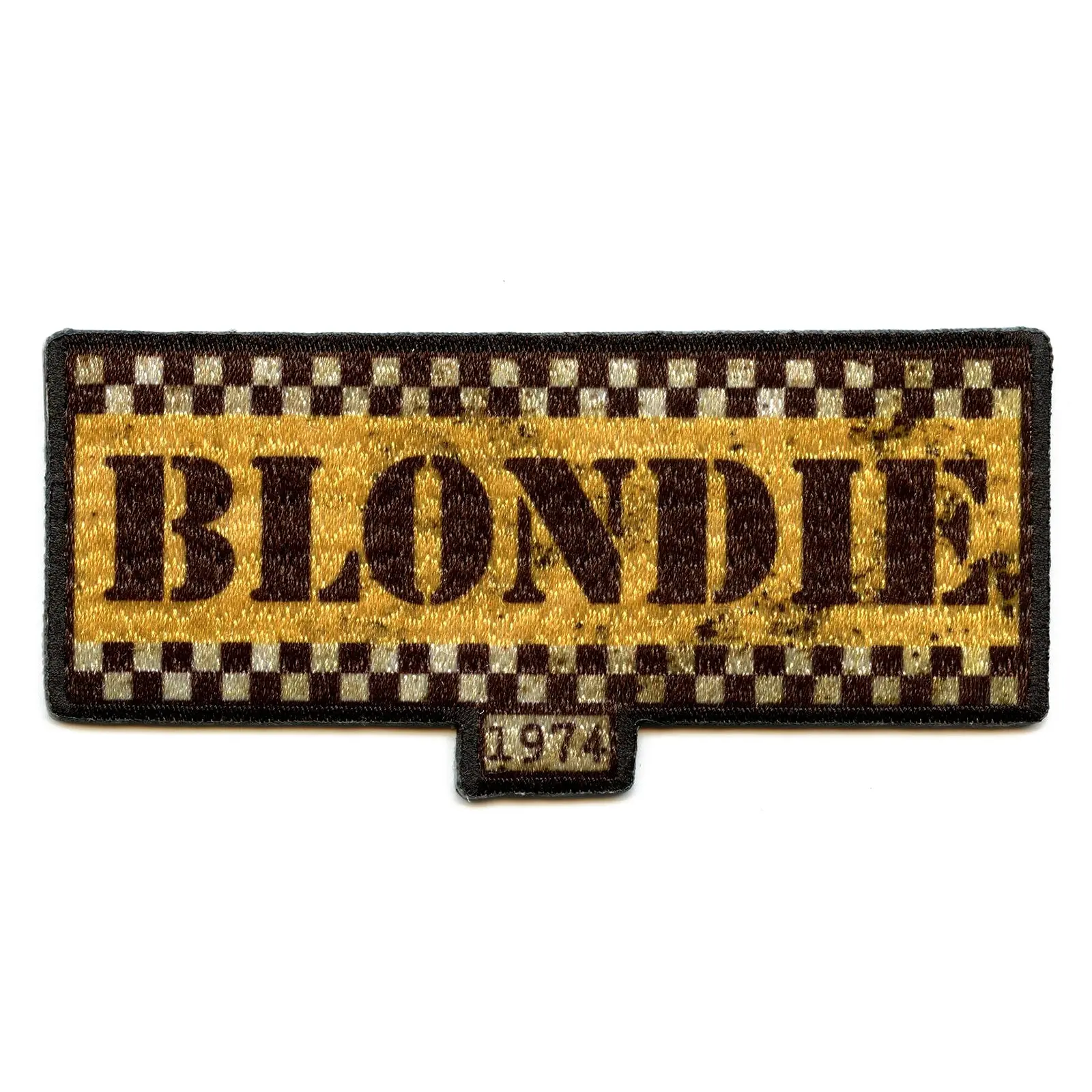 Blondie 1974 Taxi Box Logo Embroidered Iron On Patch