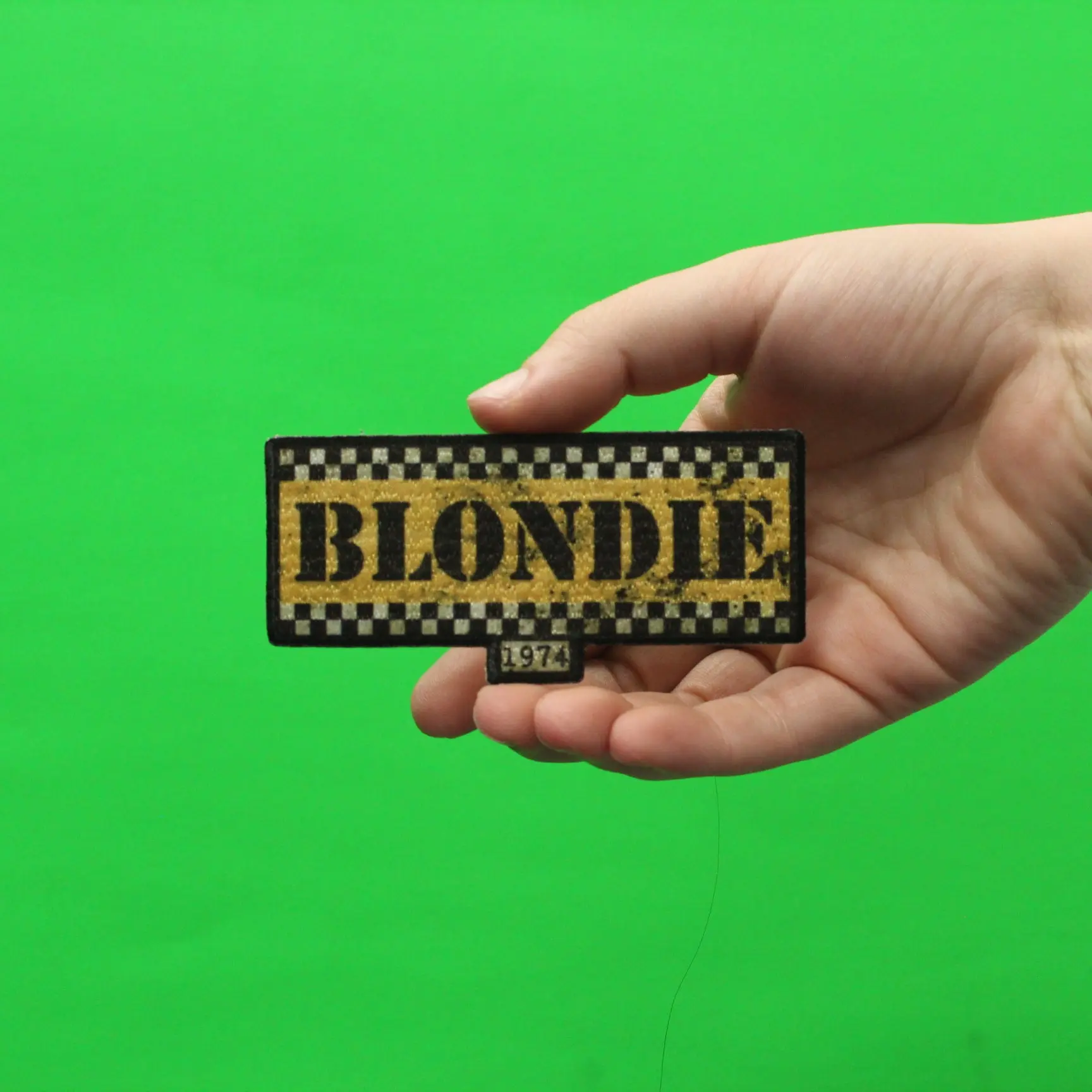Blondie 1974 Taxi Box Logo Embroidered Iron On Patch - Image 2