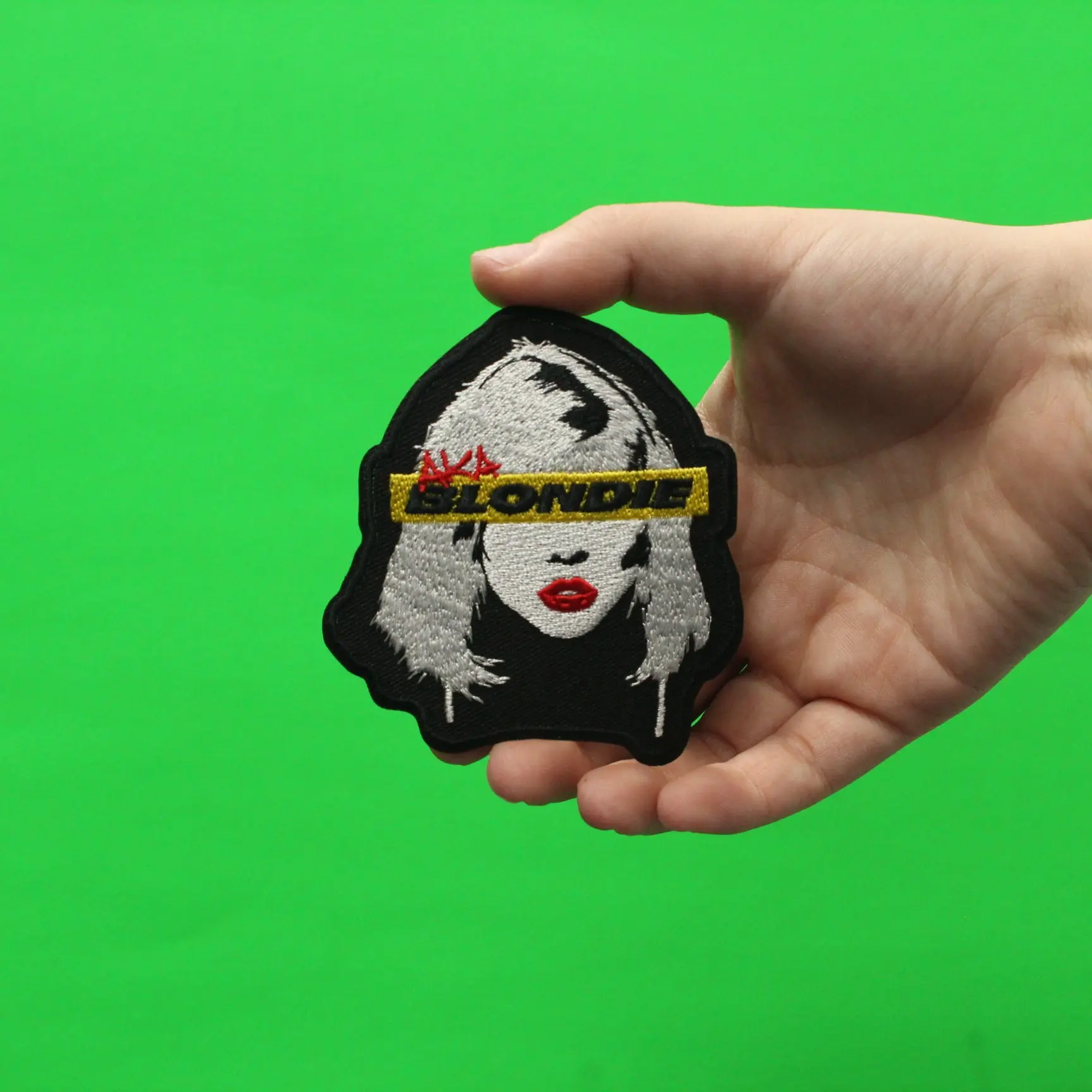 Blondie AKA Portrait Embroidered Iron On Patch - Image 2