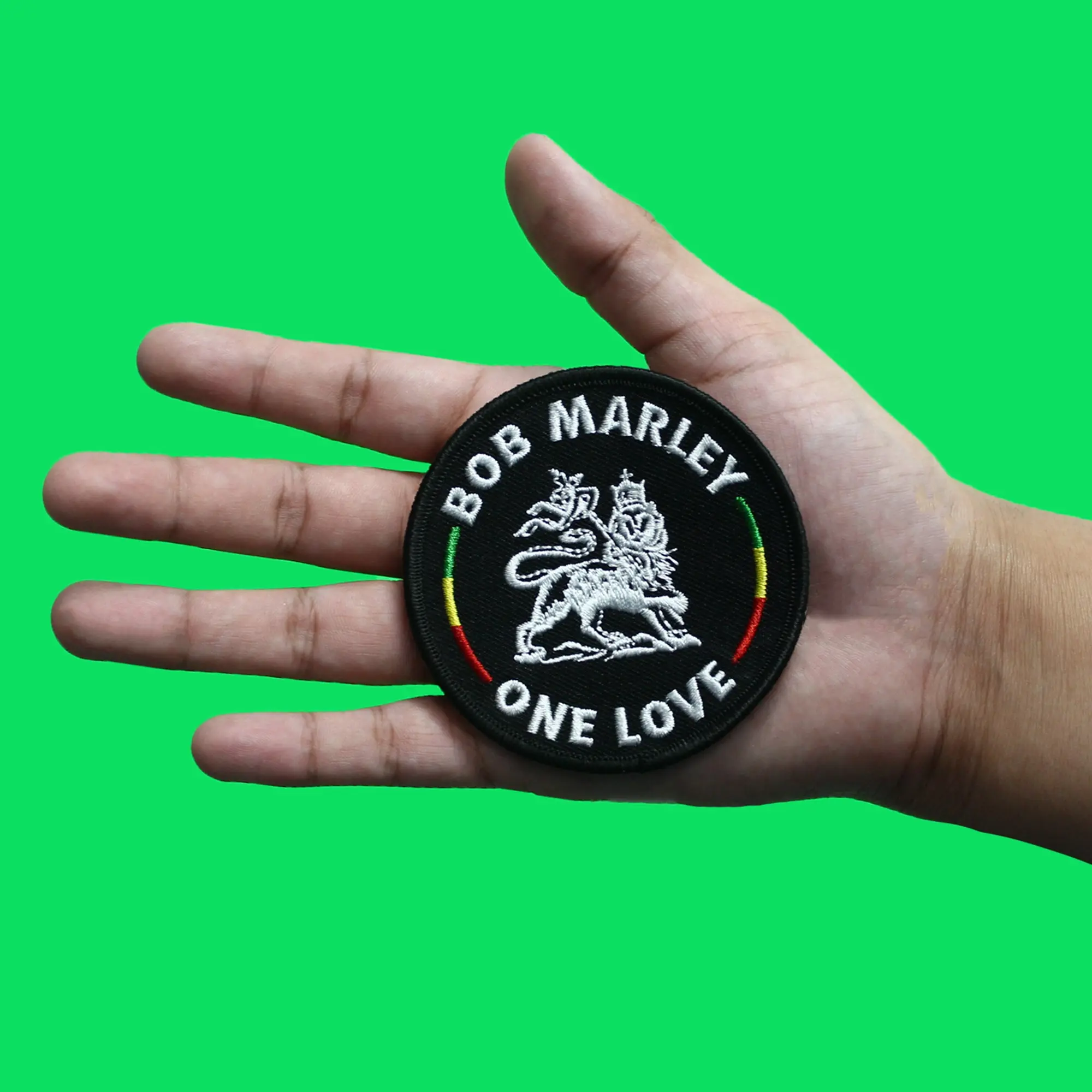 Bob Marley The Lion Patch Jamaican Reggae Artist Embroidered Iron On - Image 2