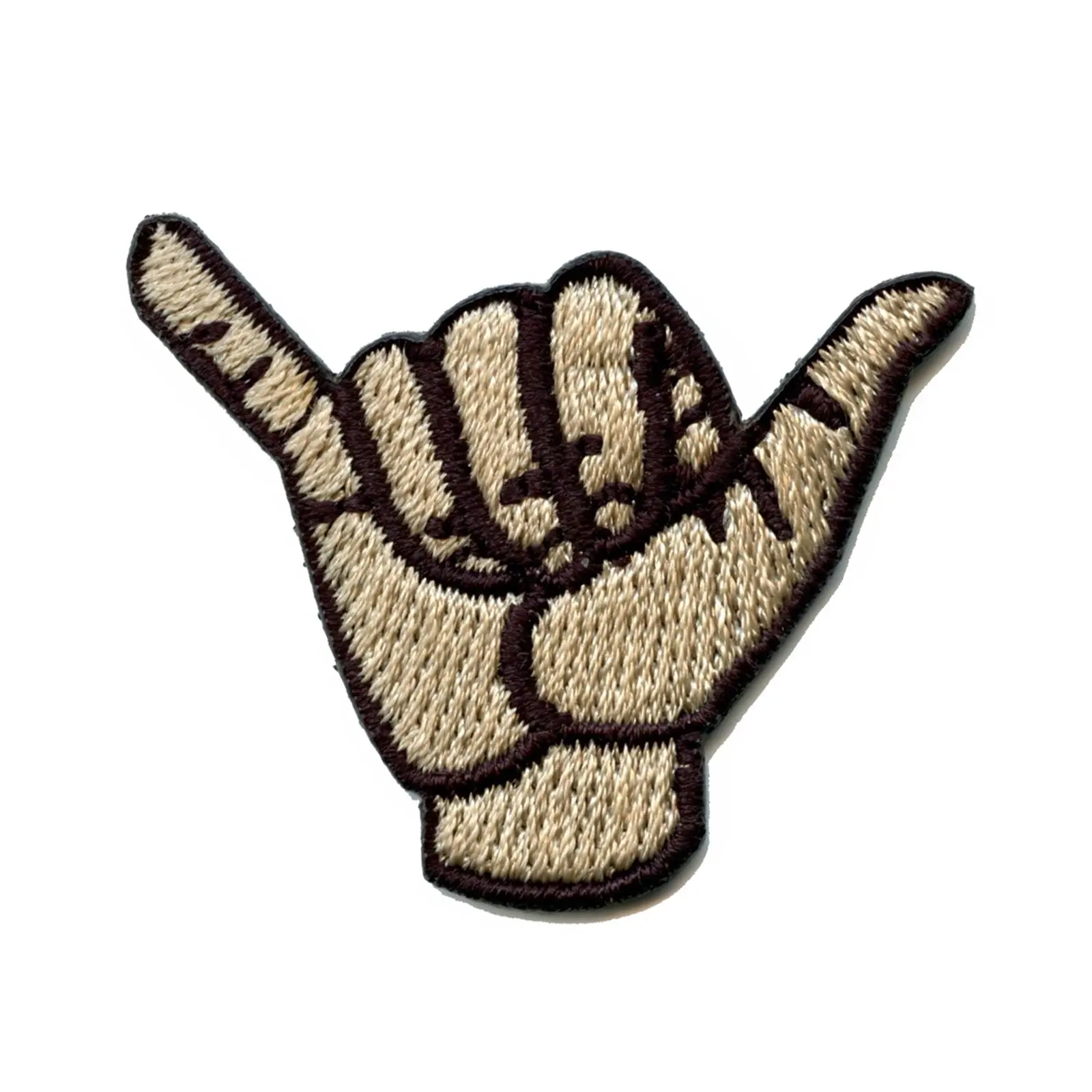 Bro Hand Hang Loose Iron on Patch