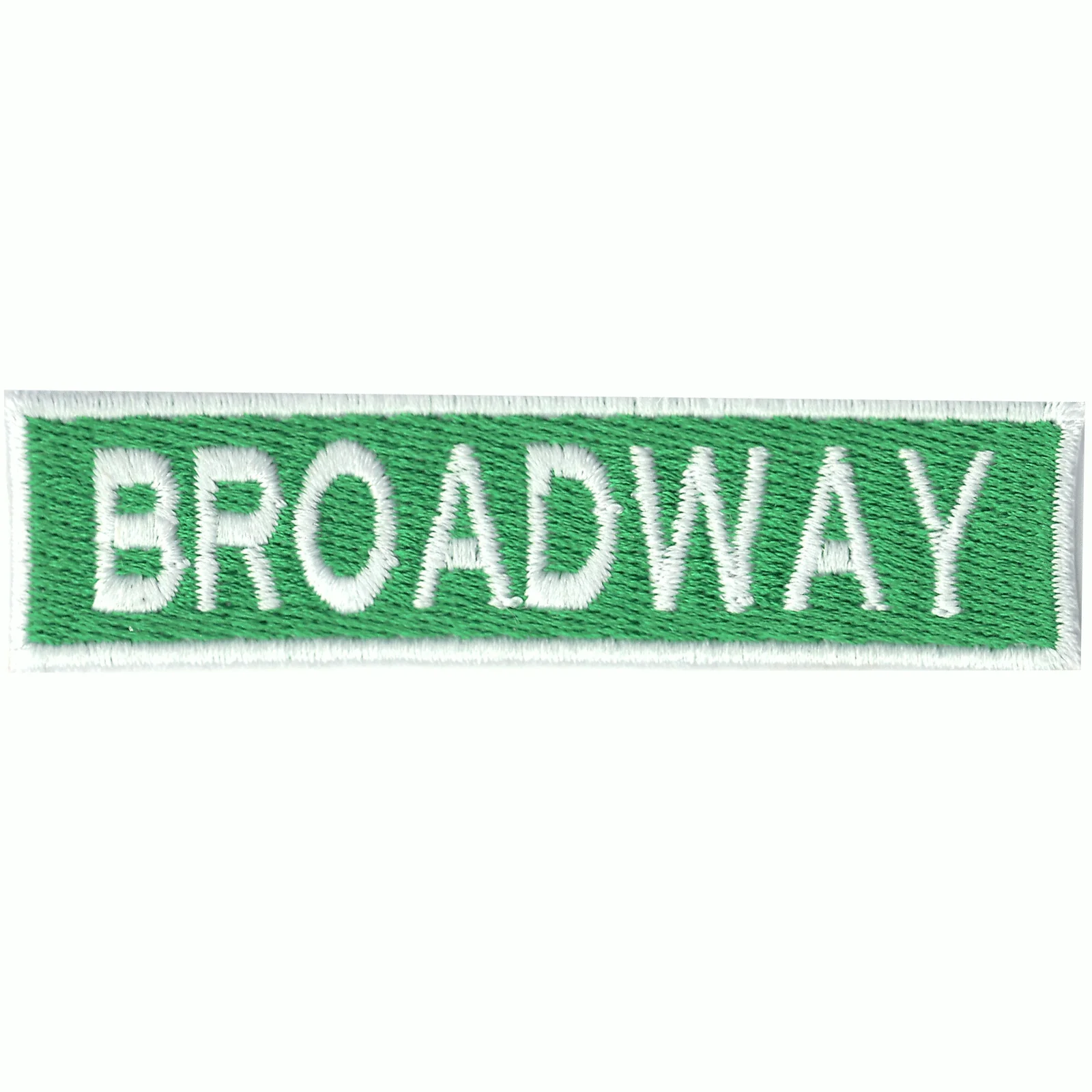 Broadway Street Sign Box Logo Embroidered Iron on Patch