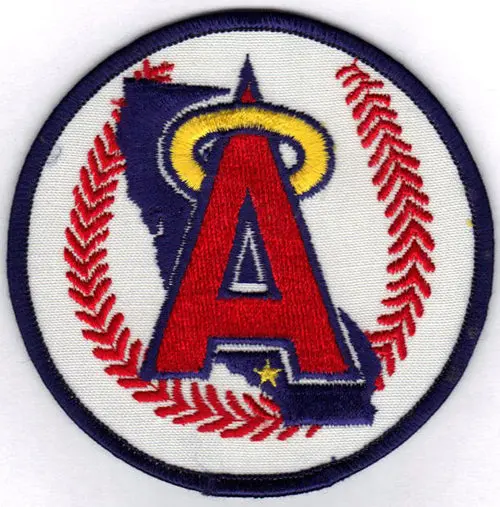 California Angels Primary Team Logo Jersey Sleeve Patch (1986-1992)