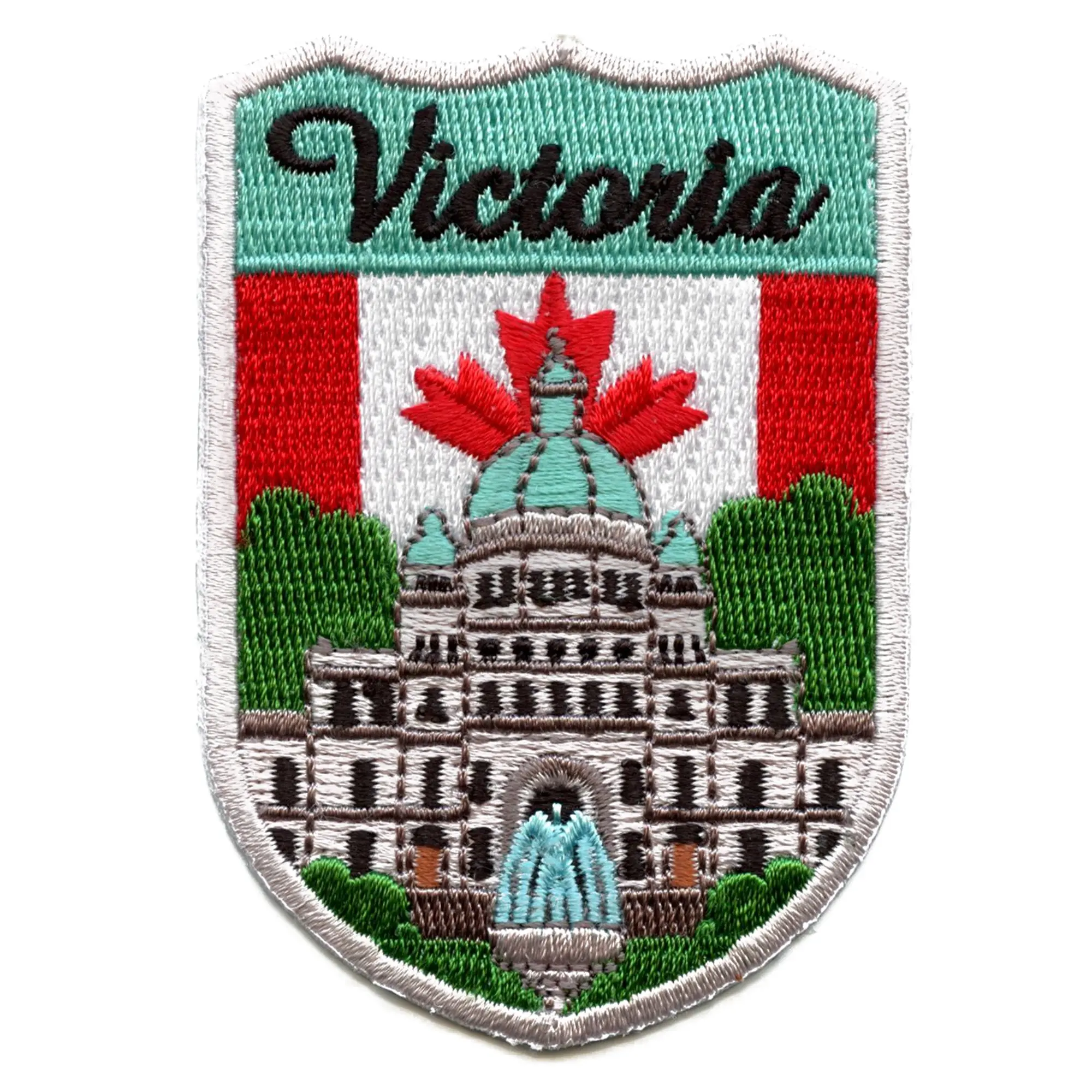 Victoria Canada Tourist Travel Patch City World Shield Embroidered Iron On
