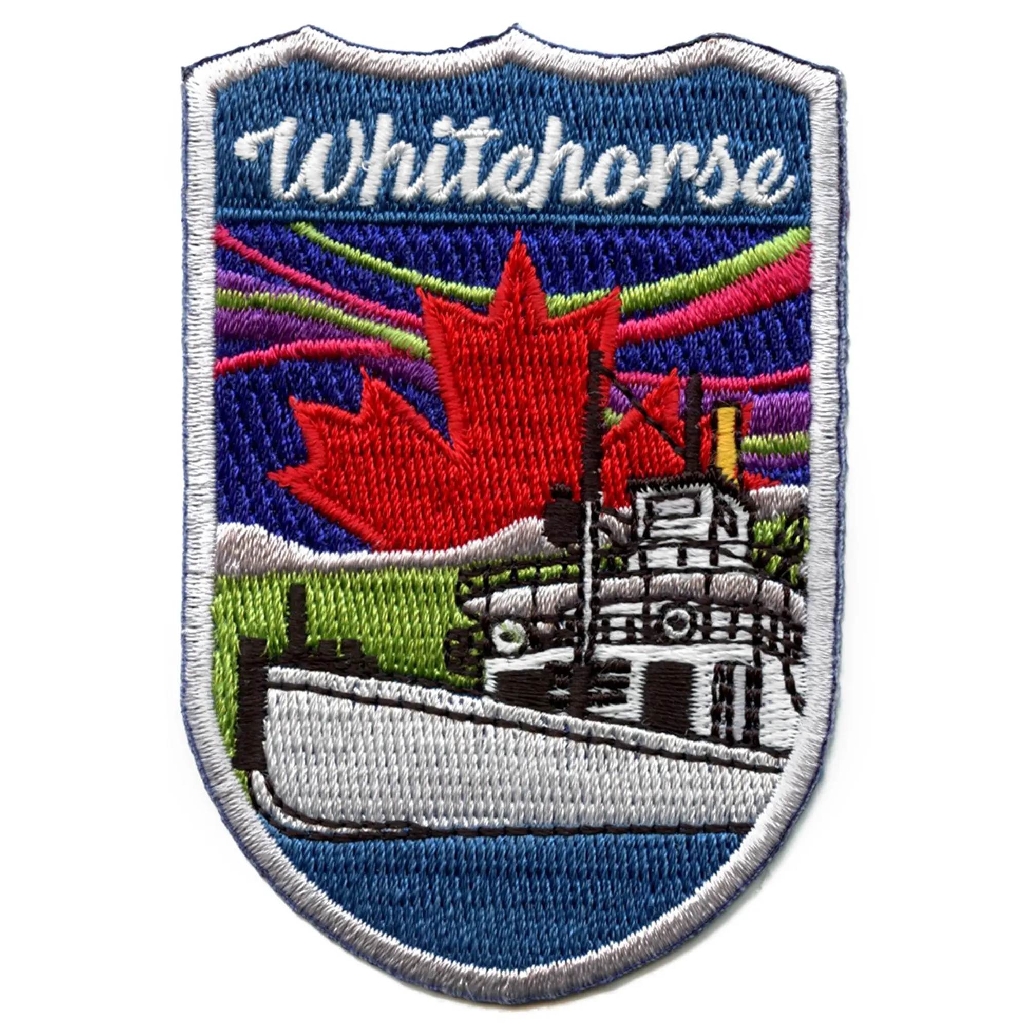 Whitehorse Canada Tourist Travel Patch City World Shield Embroidered Iron On