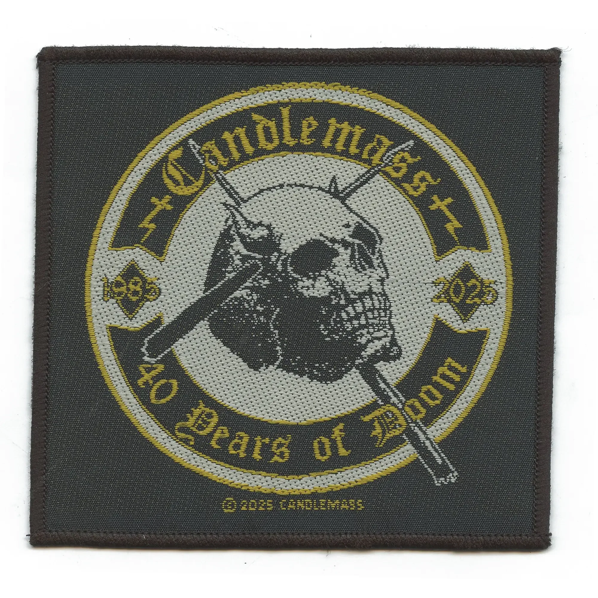 Candlemass Rock Band Patch 40 Years Of Doom Woven Sew On
