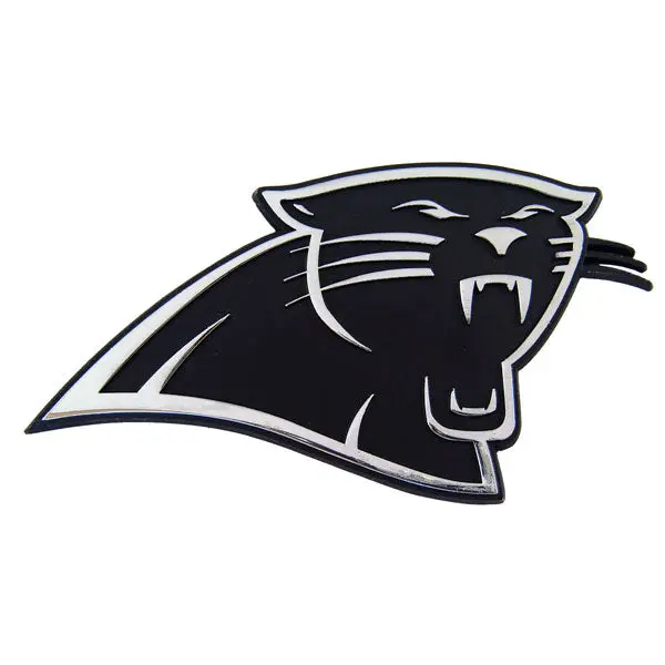 Carolina Panthers Premium Solid Metal Chrome Plated Car Auto Emblem
