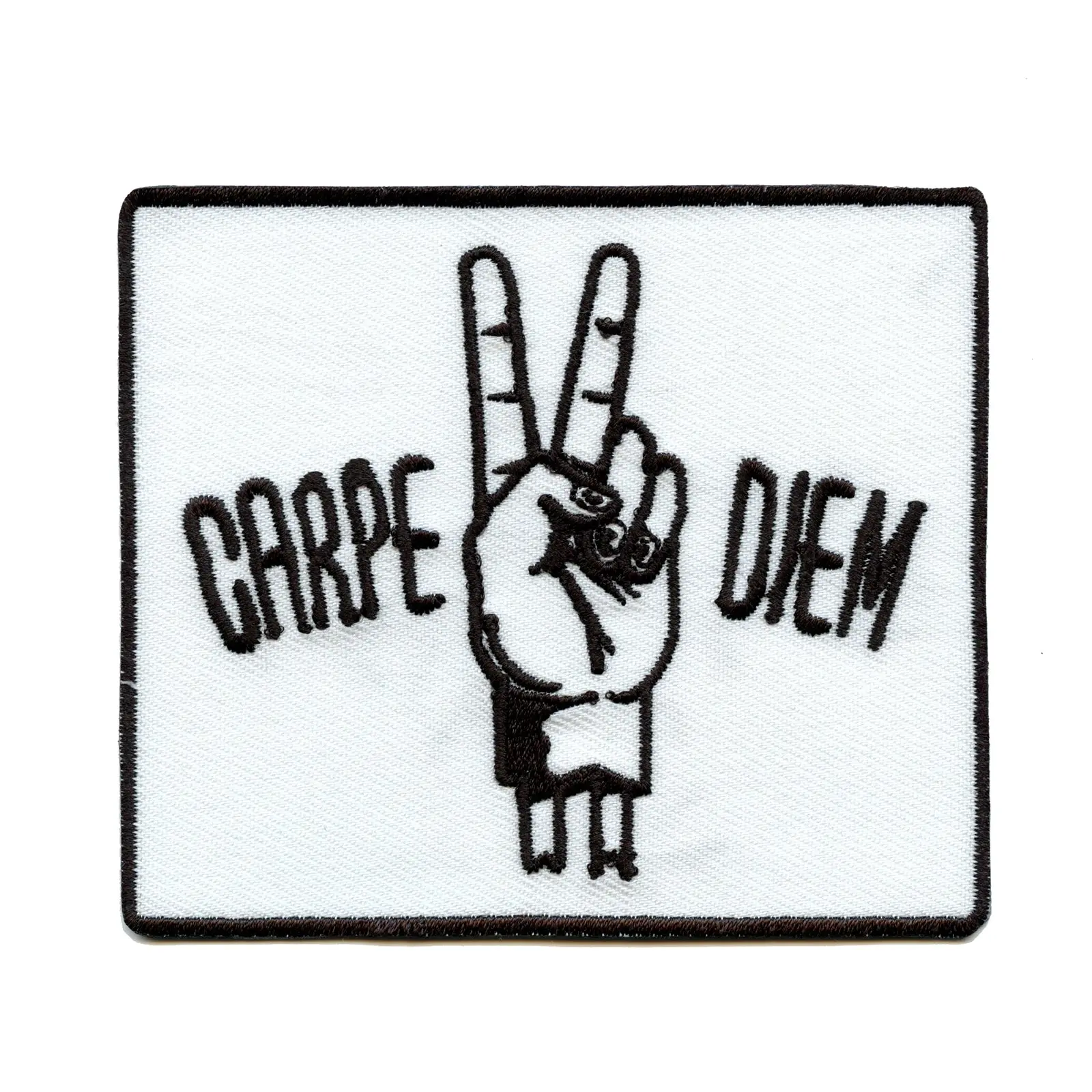 Carpe Diem "Seize The Day" Embroidered Iron-on Patch