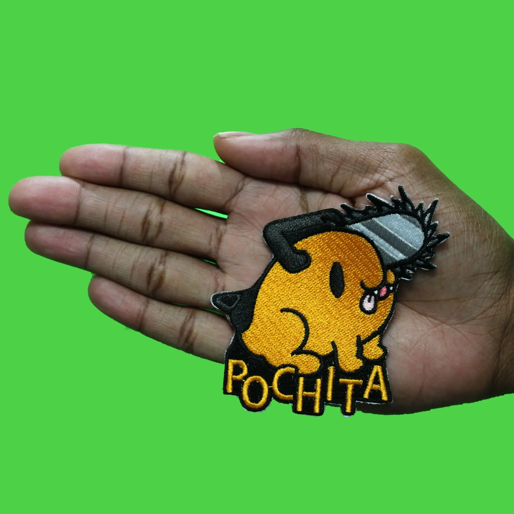 Chainsaw Man Pochita Patch Shonen Devil Anime Character Embroidered Iron On - Image 2