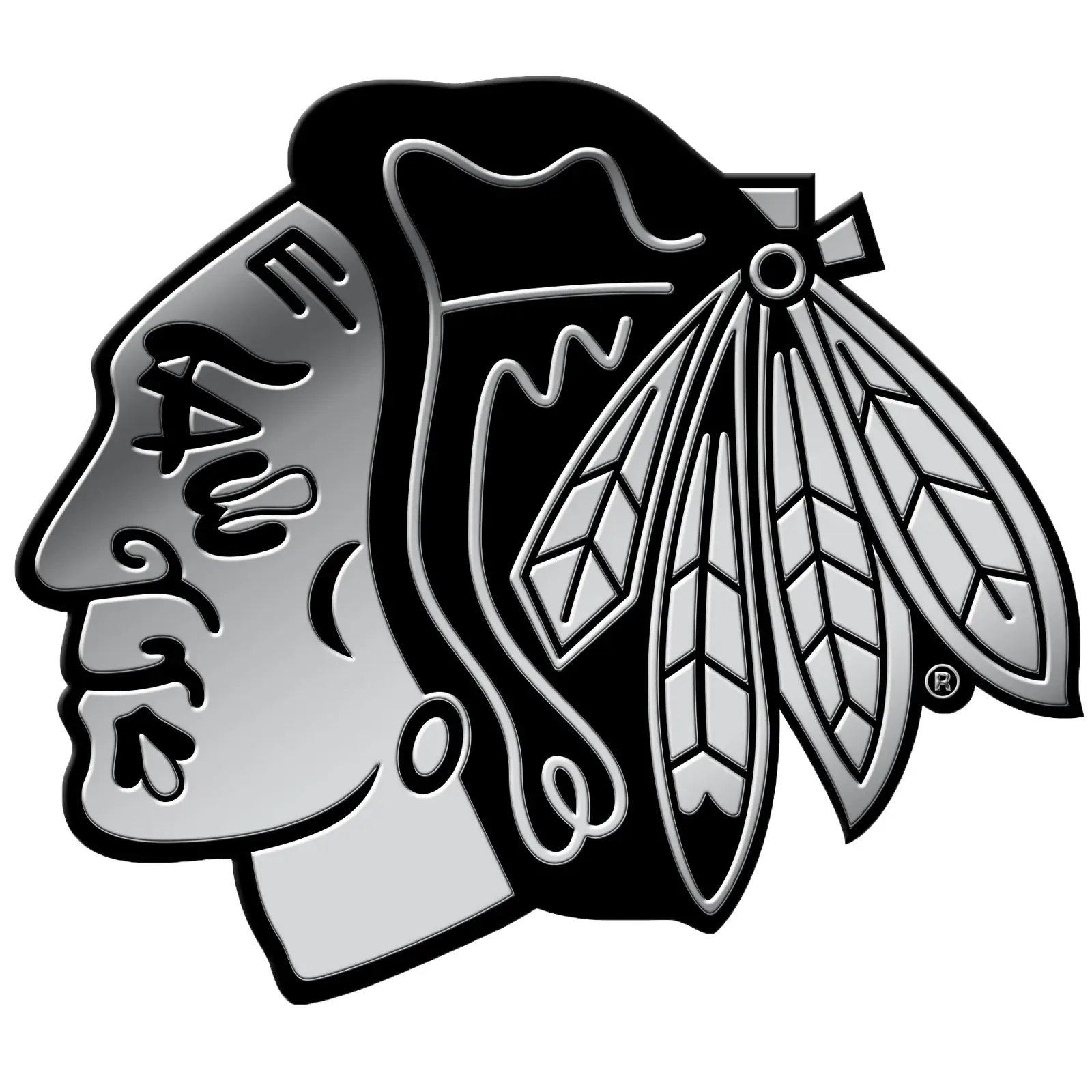 Chicago Blackhawks Car 3D Chrome Auto Emblem