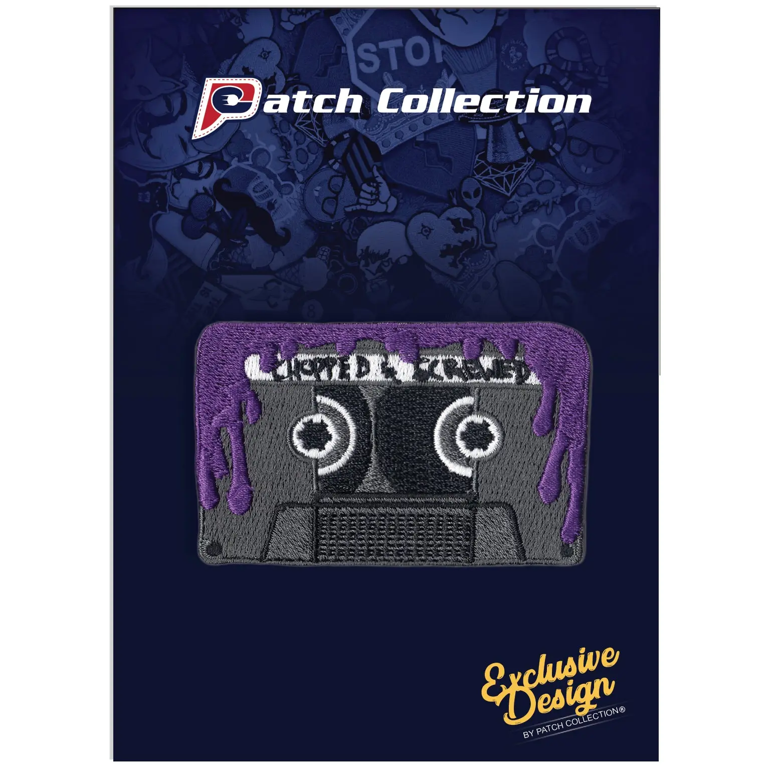 Chopped and Screwed Purple Syrup Mix Tape Iron On Patch - Image 2