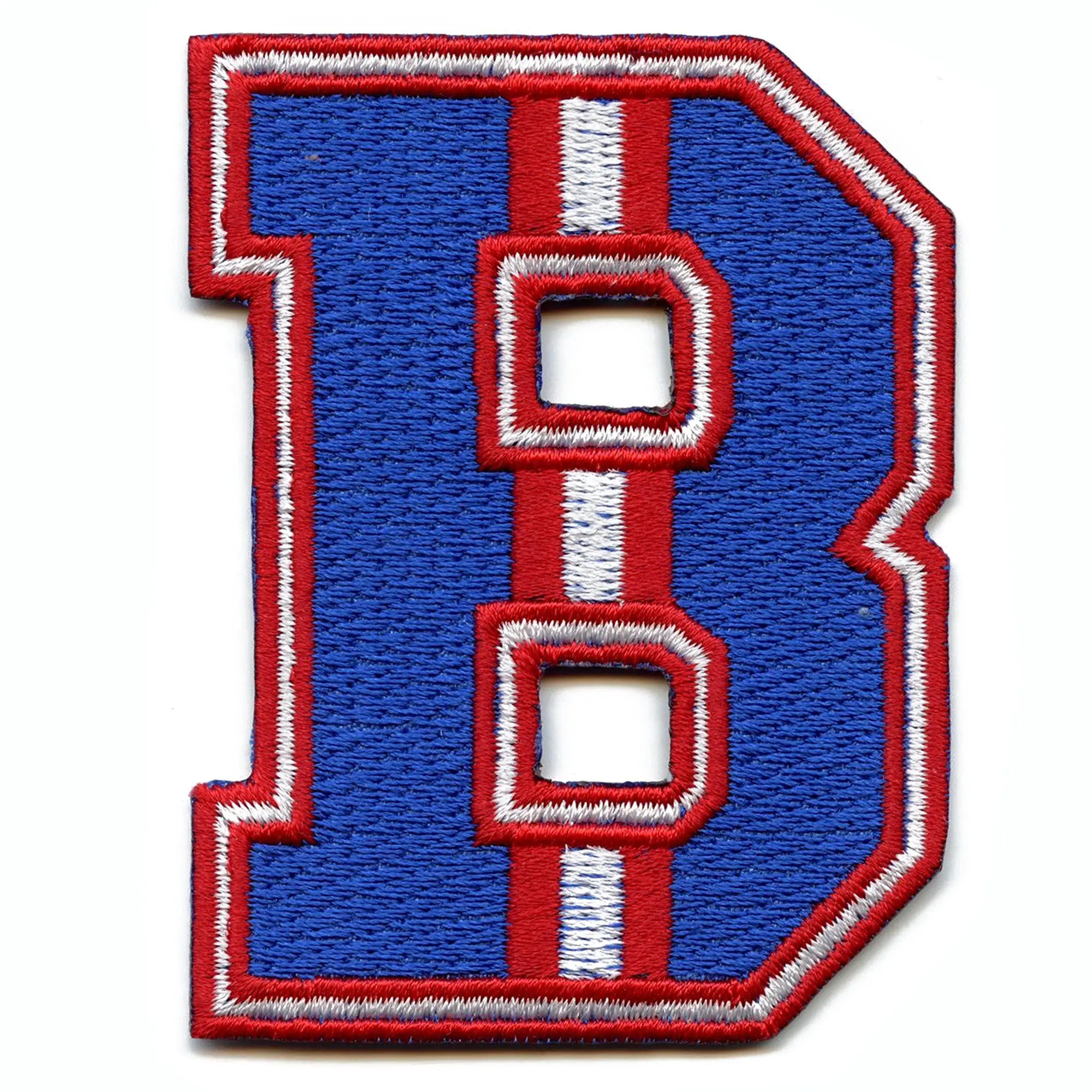 City Of Buffalo Blue/White "B" Logo Football Jersey Parody Embroidered Iron On Patch