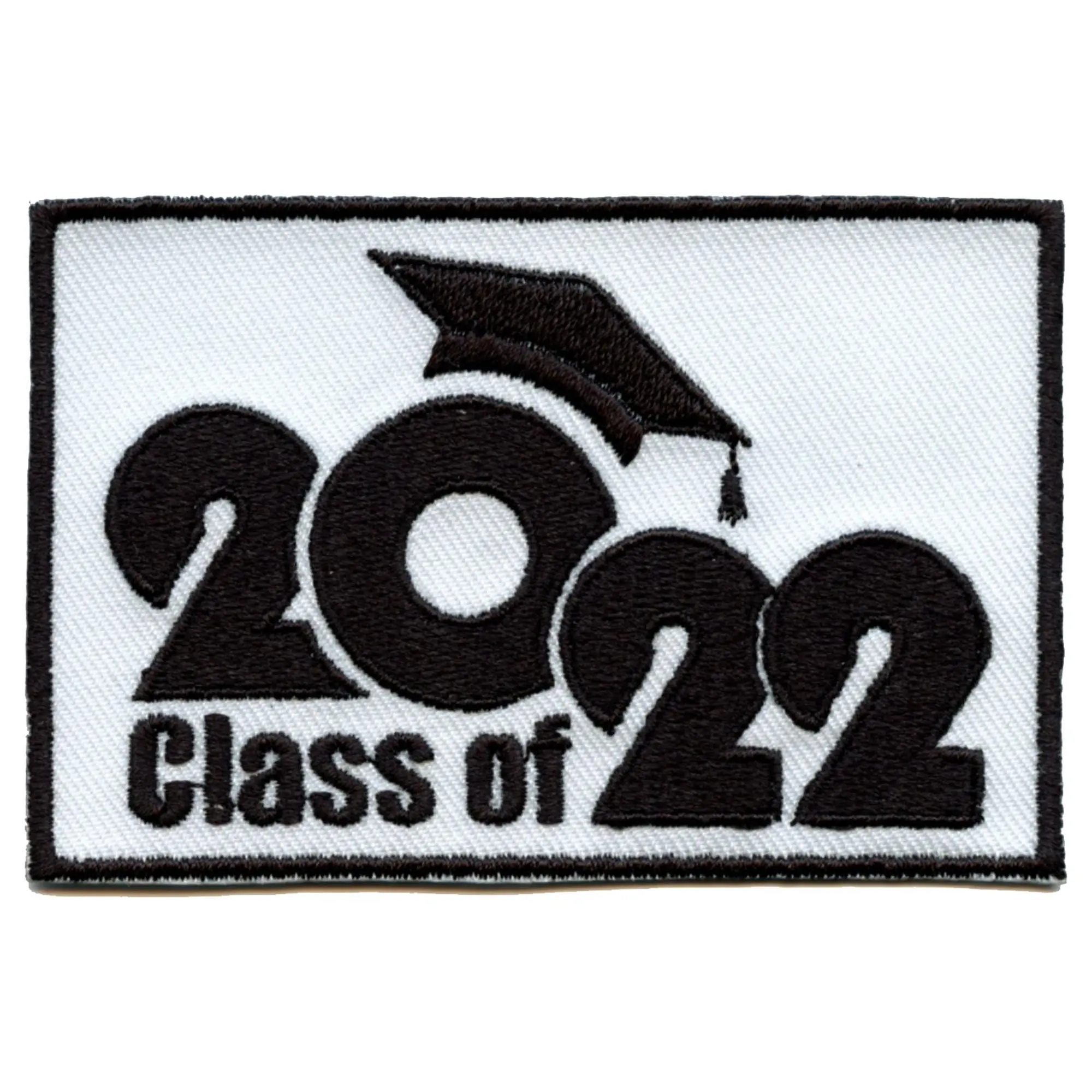 Class Of 2022 Script with Graduation Cap Embroidered Iron On Patch