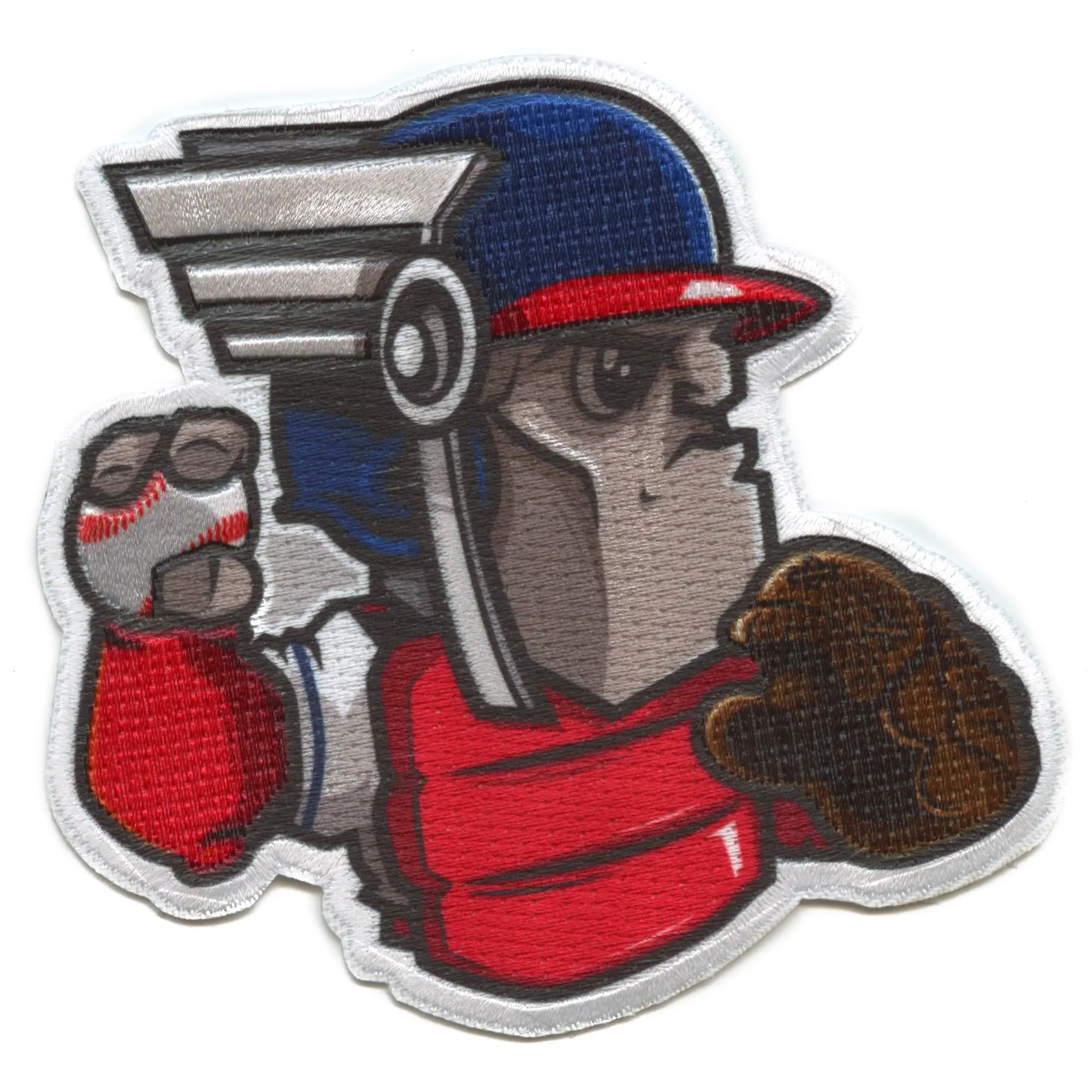 Cleveland Ohio Mascot PhotoPatch Baseball Guard Parody Embroidery Iron On