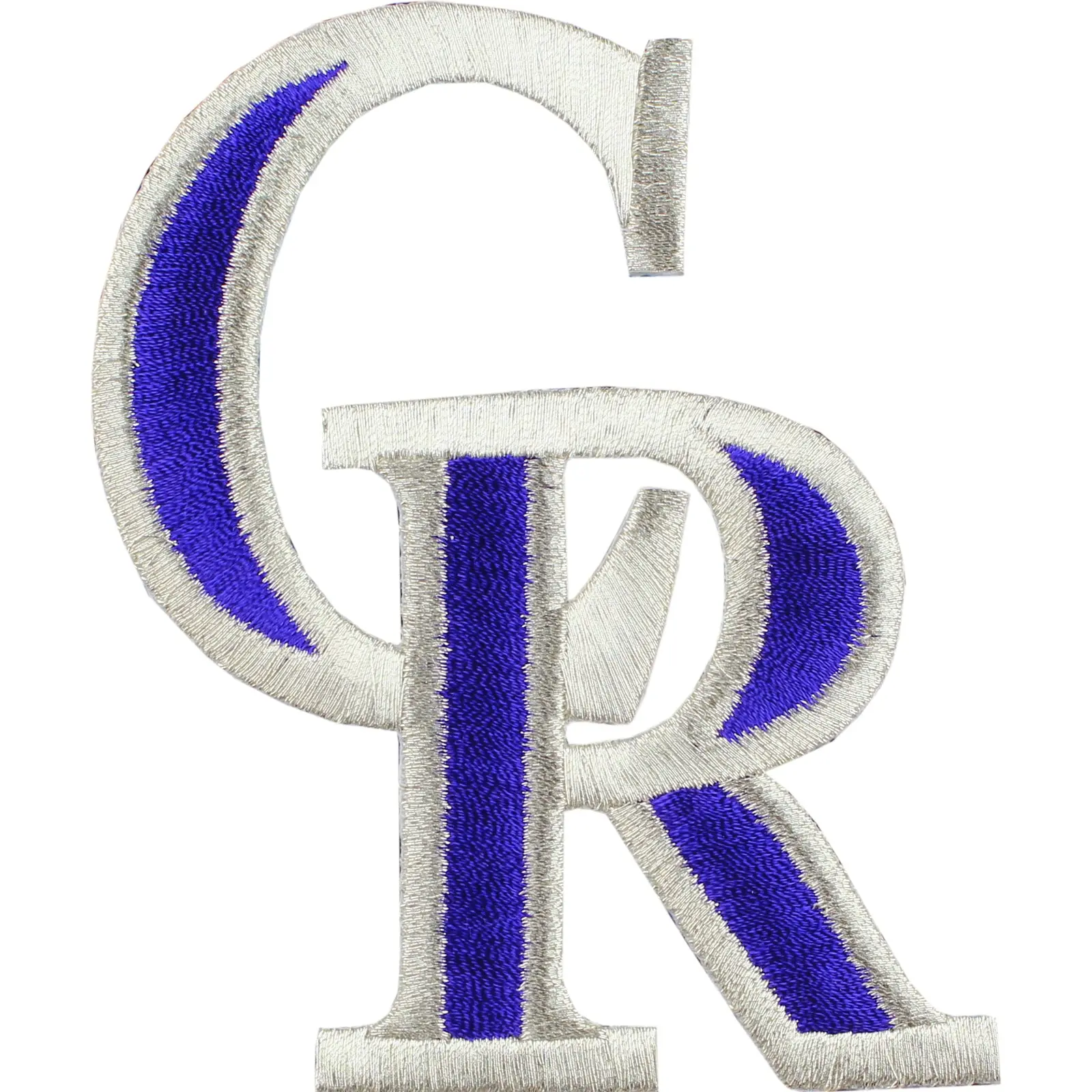 Colorado Rockies 'CR' Script Hat Logo Patch