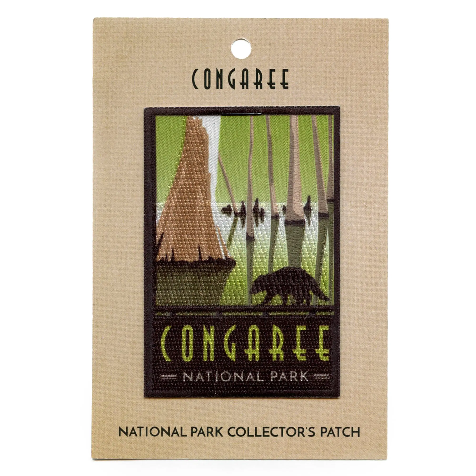 Congaree Forest Bear Patch Silhouette National Park Sublimated Iron On - Image 2