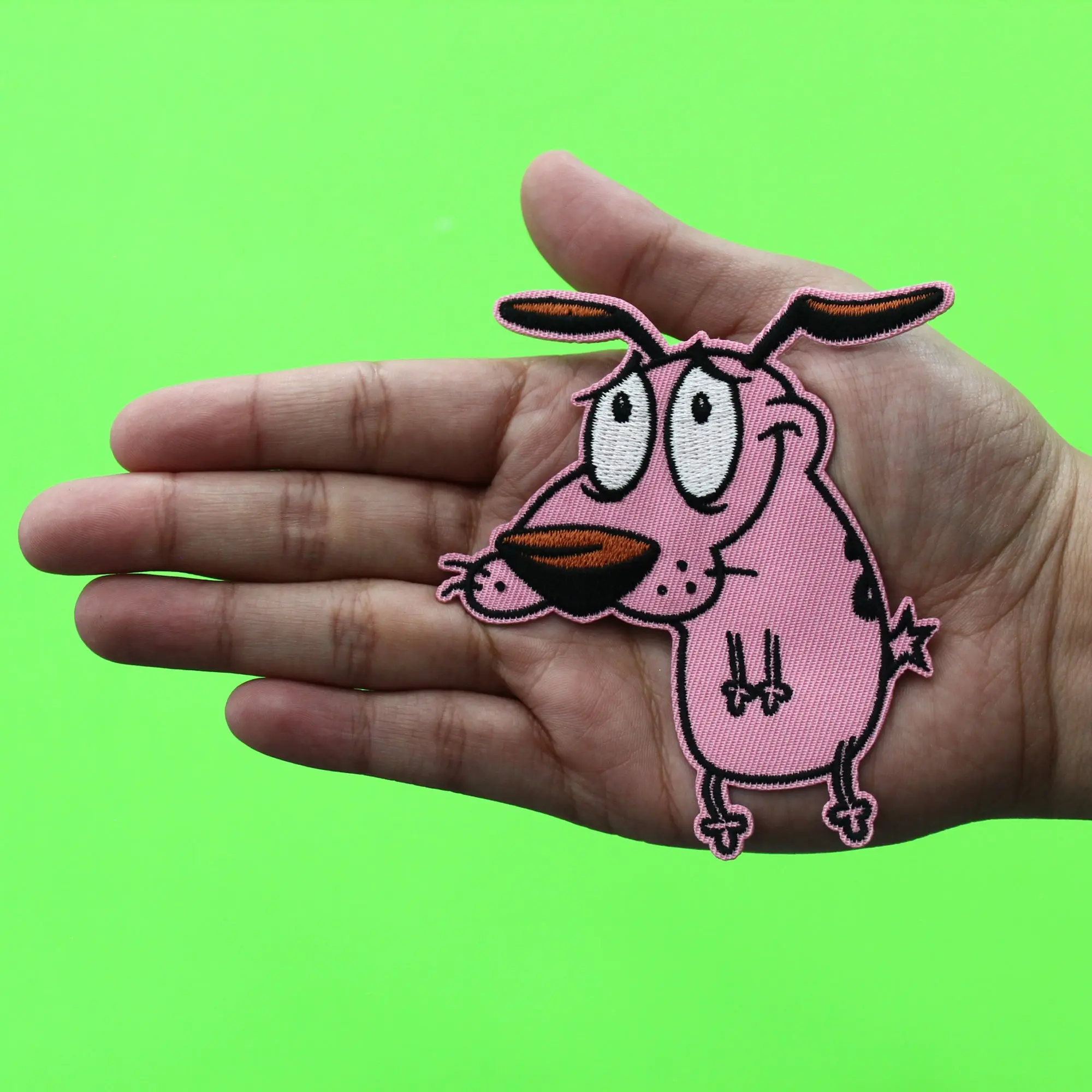 Courage the Cowardly Dog Patch Cartoon TV Show Character Embroidered Iron-On - Image 2