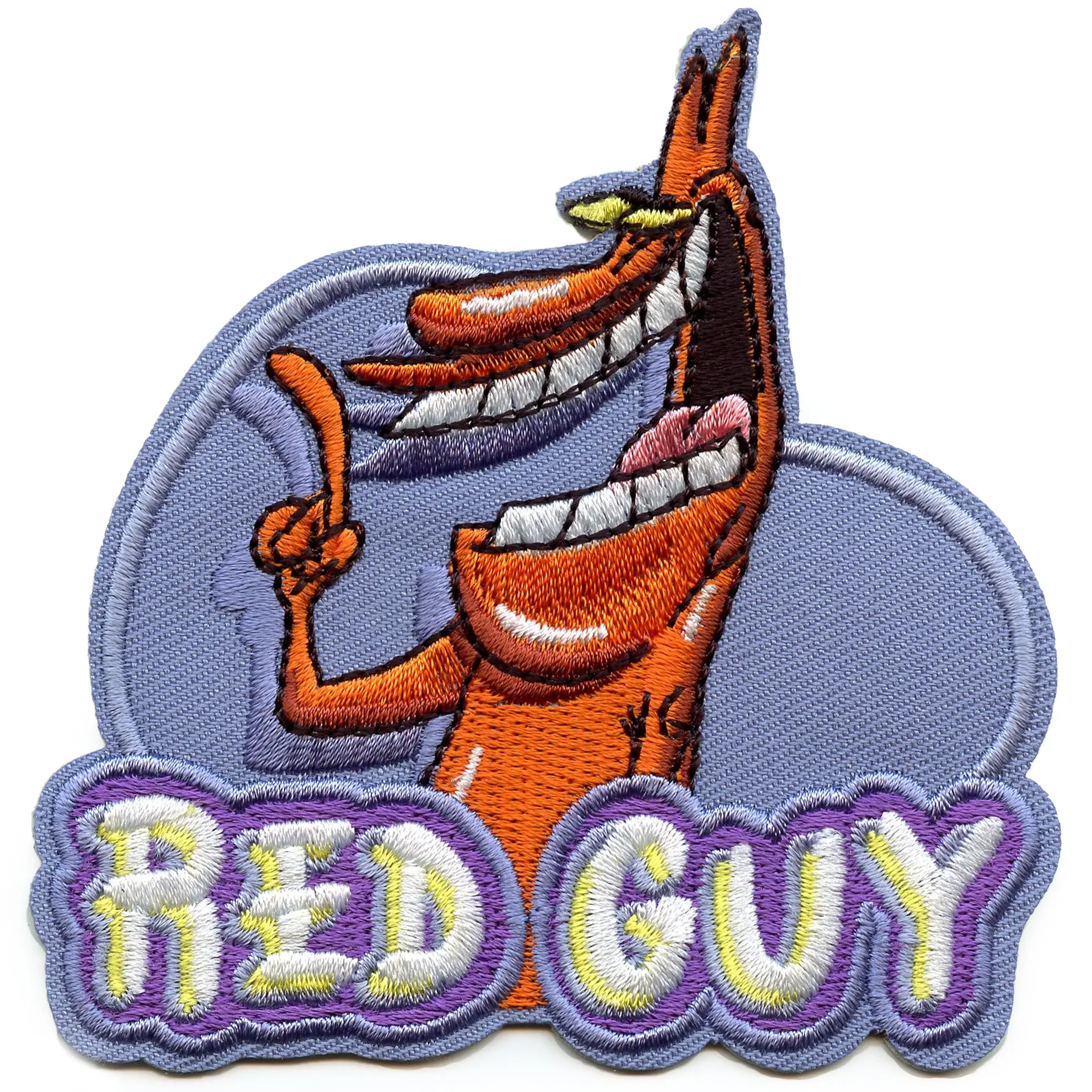 Cow and Chicken Patch Red Guy Cartoon Embroidered Iron-On