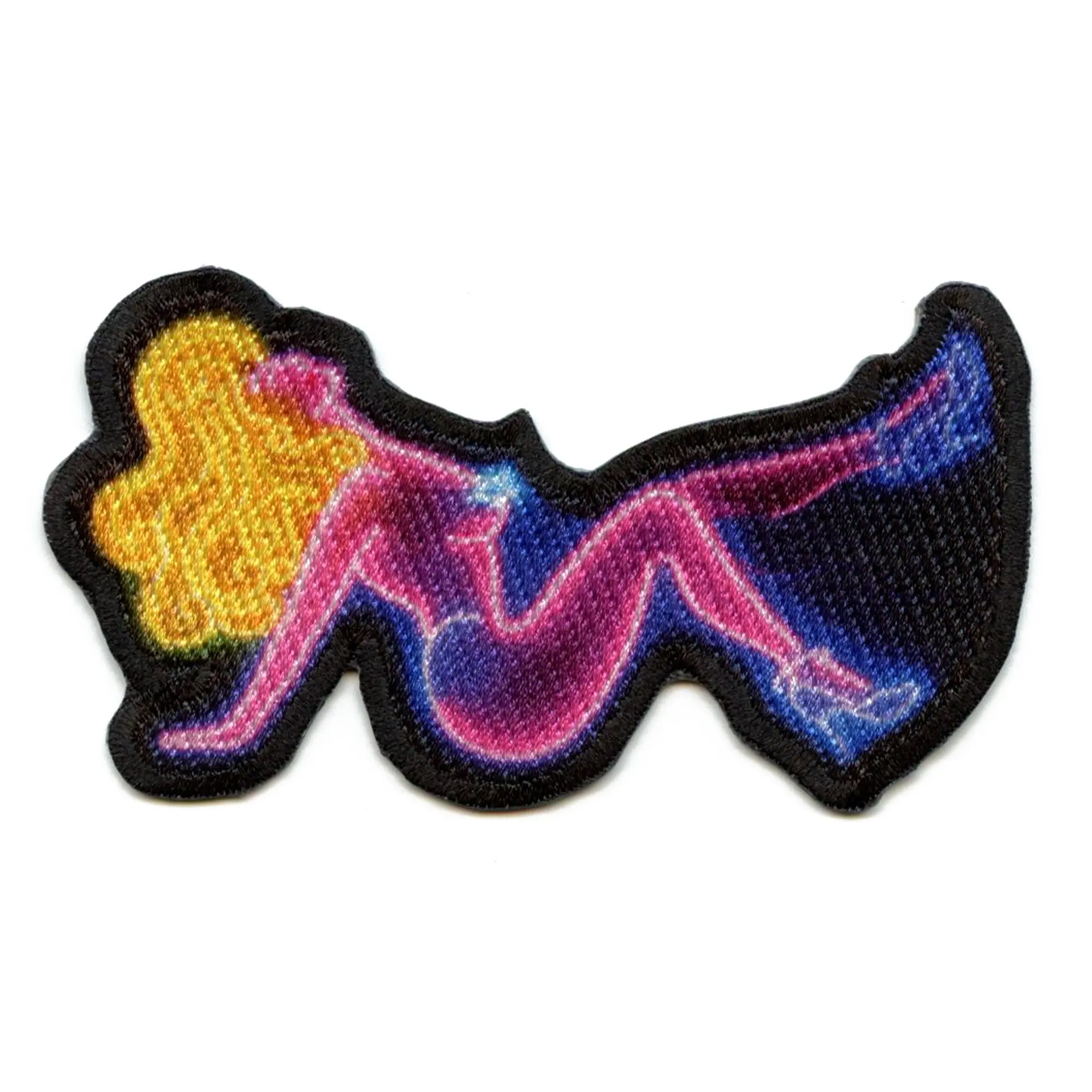 Cowgirl Jeans Neon Silhouette Patch Queen B Singer Sublimated Iron On
