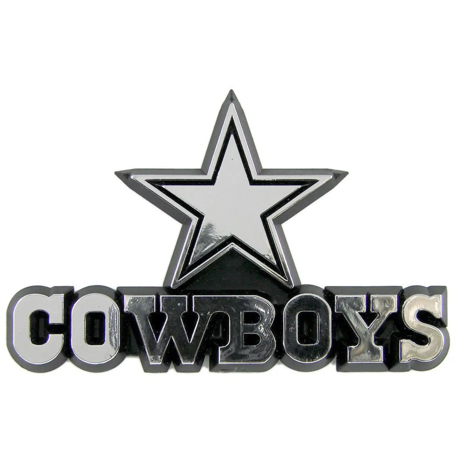 Dallas Cowboys Car 3D Chrome Auto Emblem