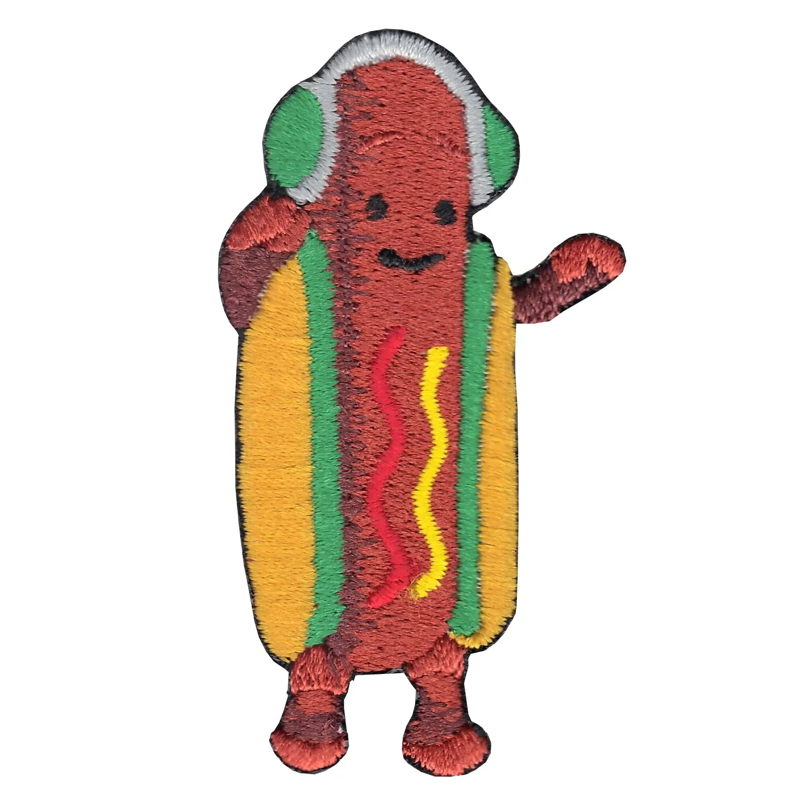 Dancing Hotdog Filter Meme Iron On Applique Patch