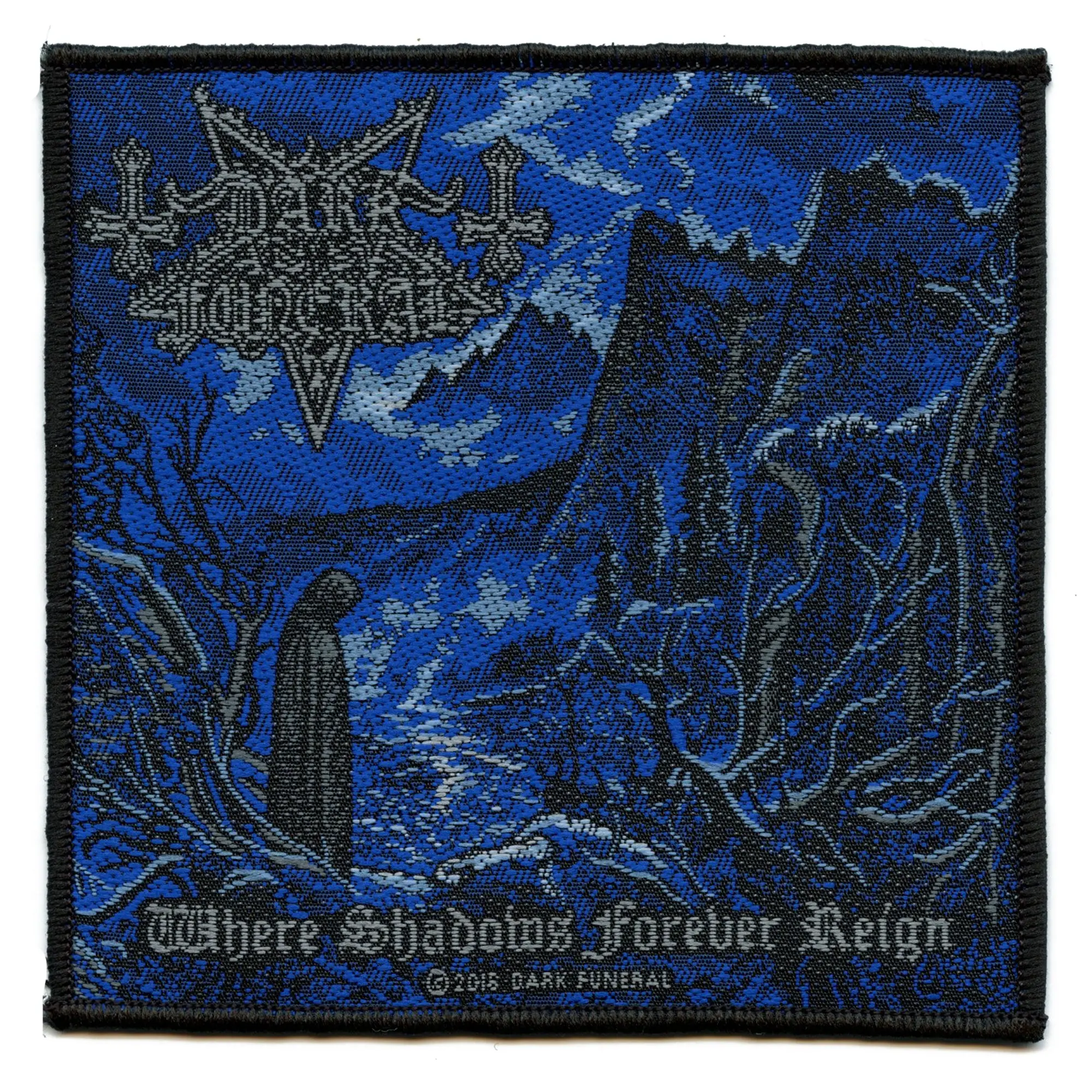 Dark Funeral Where Shadows Forever Reign Woven Patch Sew On