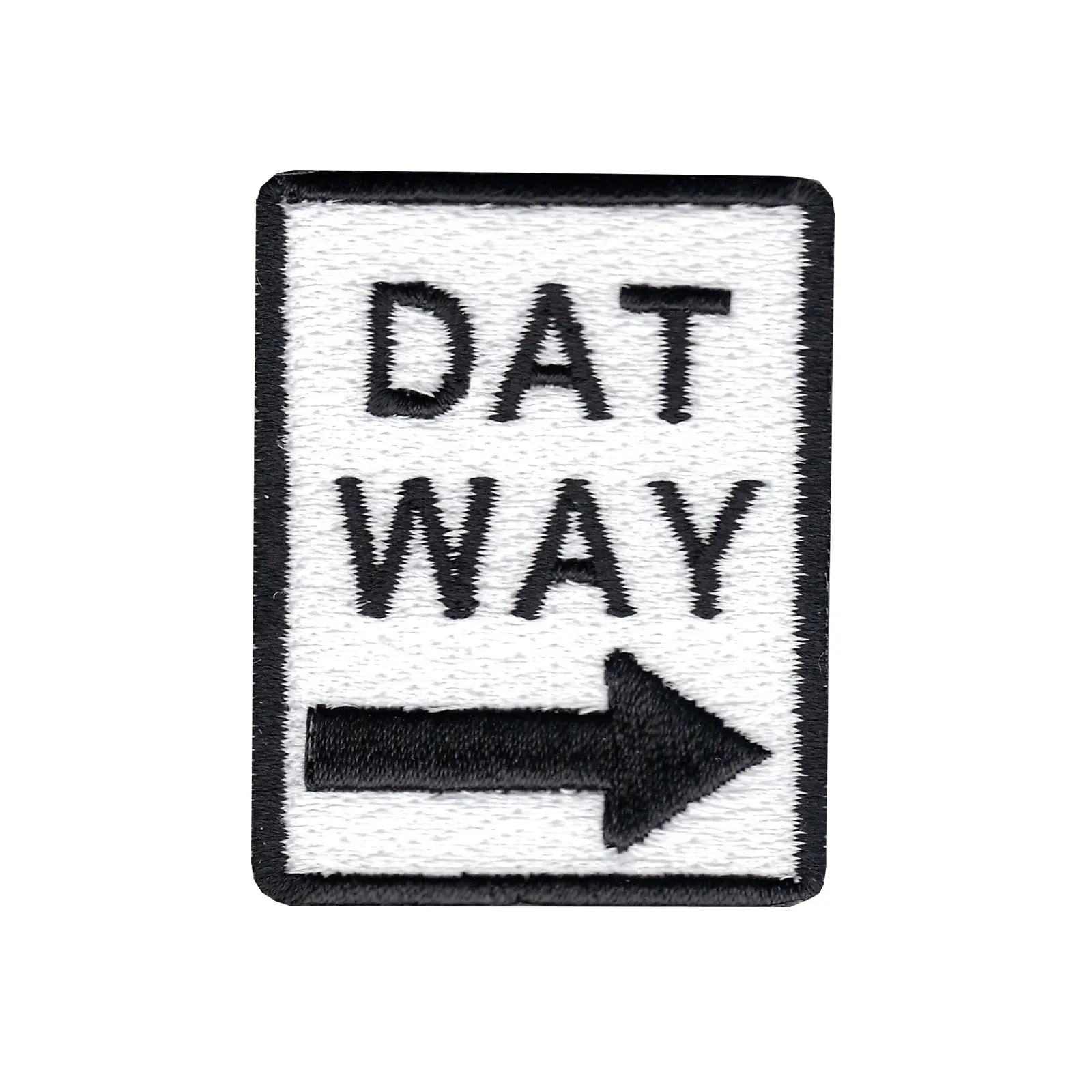 Dat Way Street Sign Iron On Applique Patch