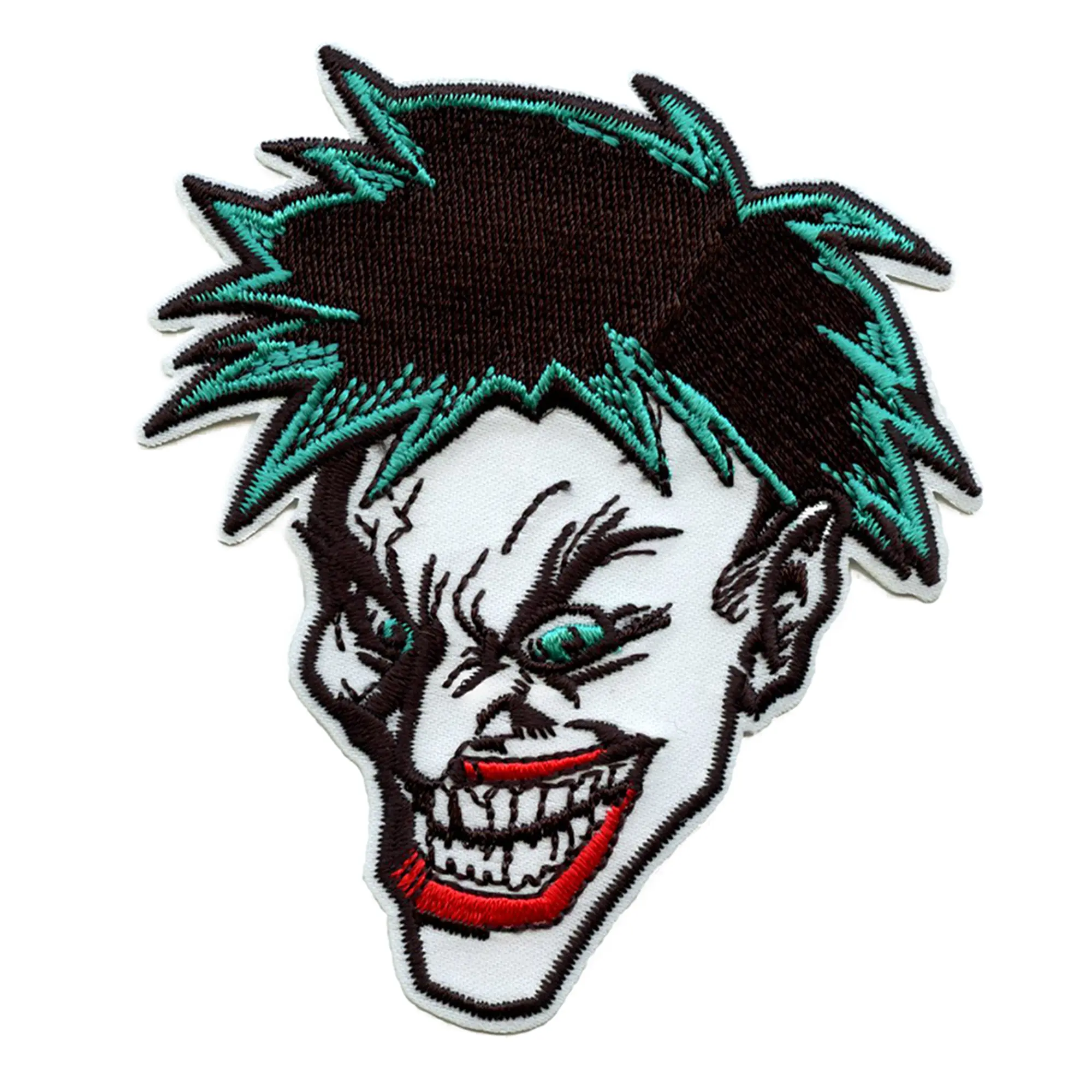 DC Comics Joker Patch Evil Headshot Character Embroidered Iron On