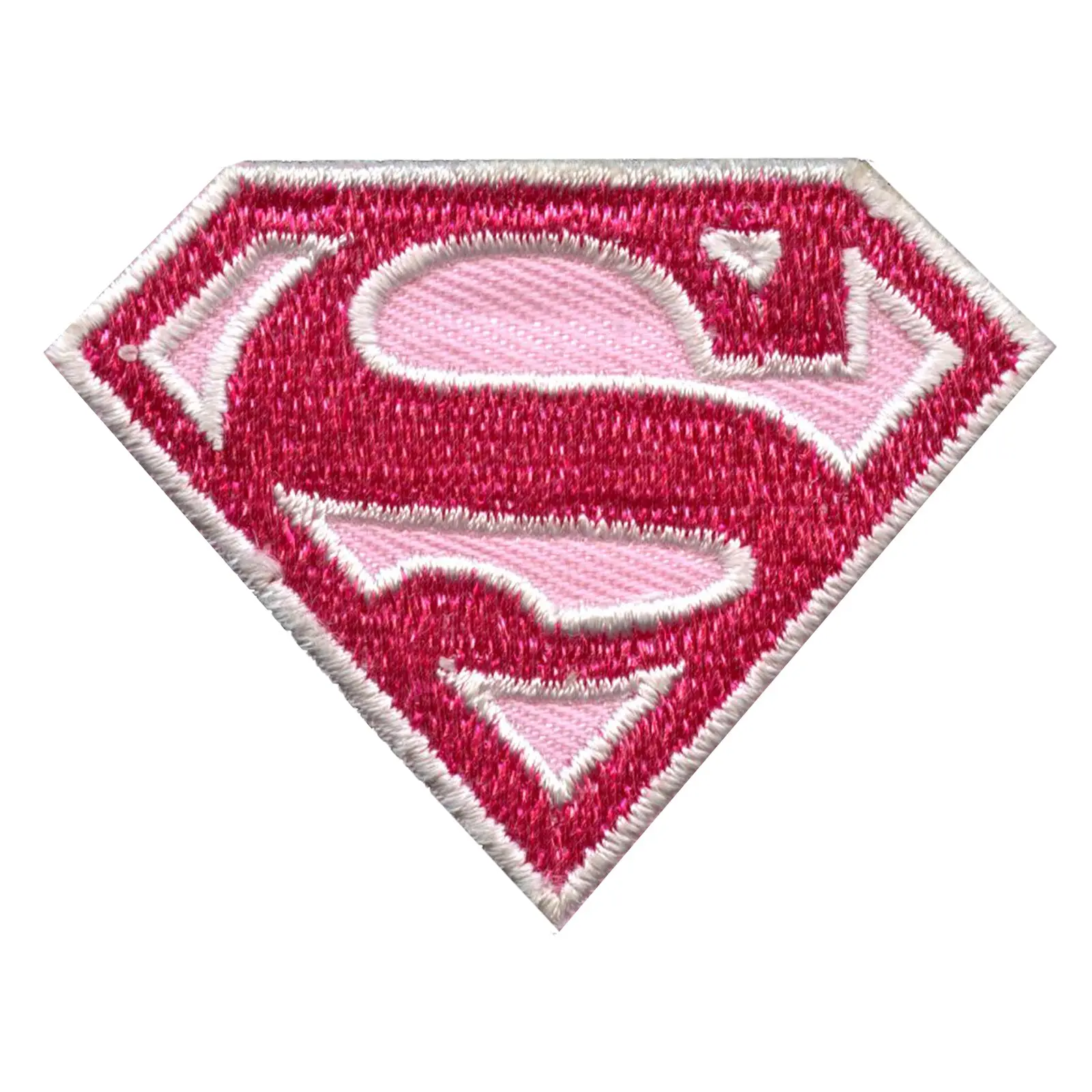 DC Comics Patch Supergirl Pink Logo Embroidered Iron-on - Small