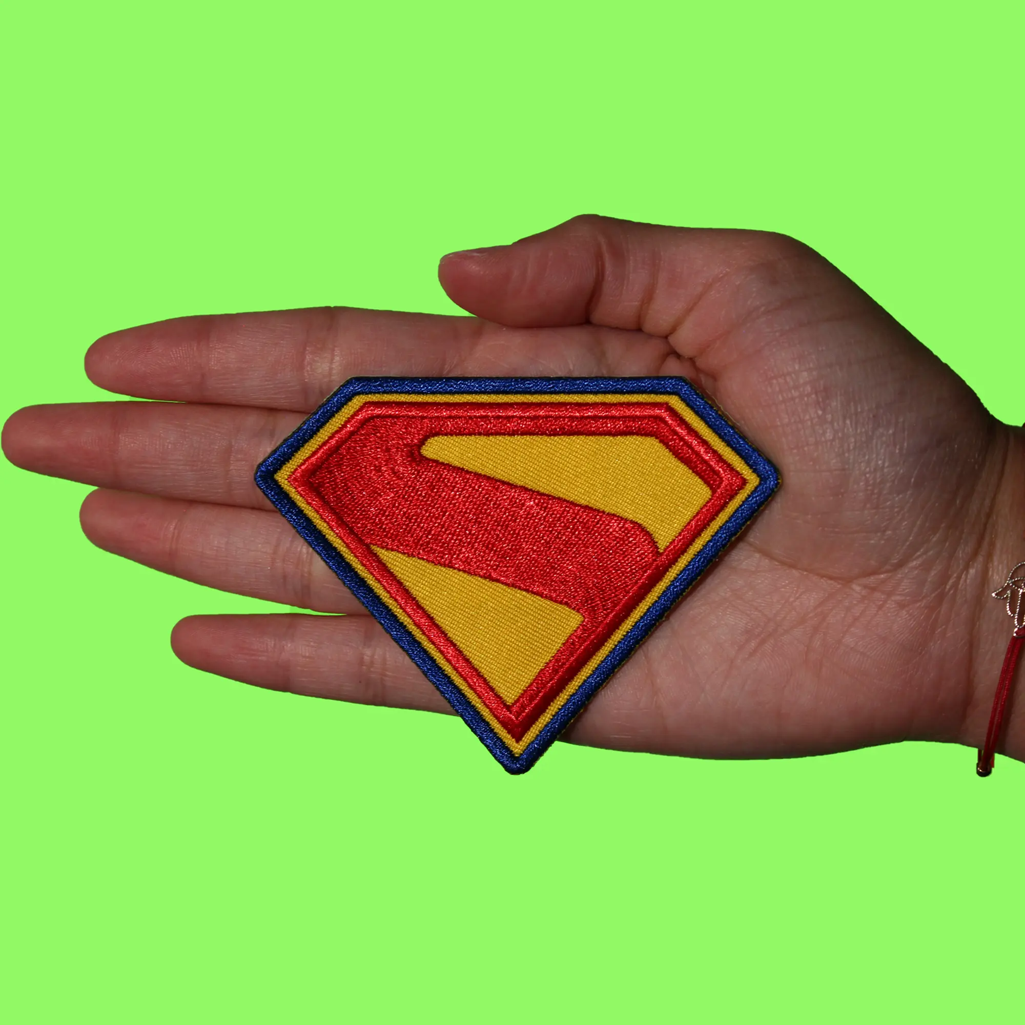 DC New Superman Patch Comic Book Logo Embroidered Iron On - Image 2
