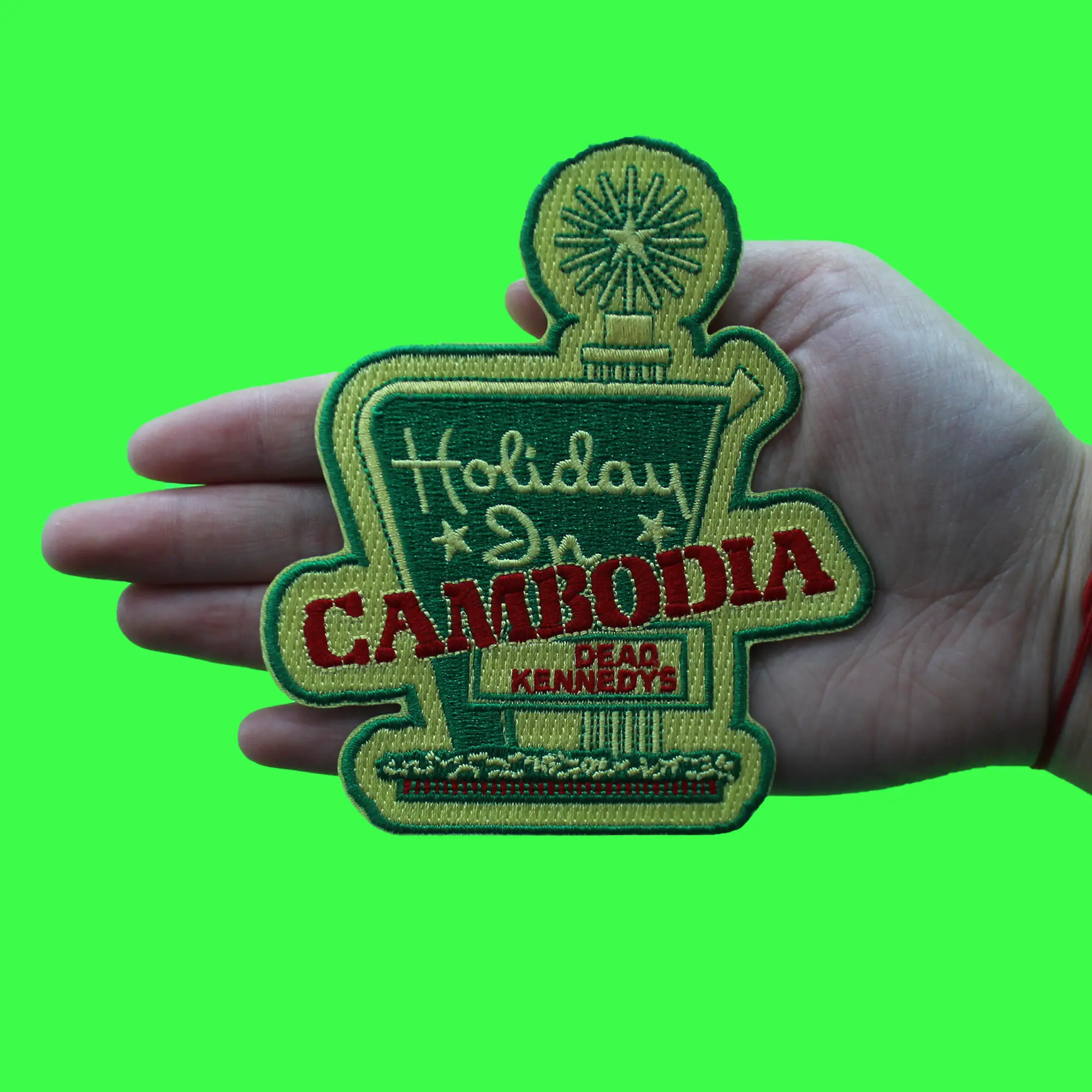 Dead Kennedys Holiday In Cambodia Patch Rock Band Punk Embroidered Iron On - Image 2