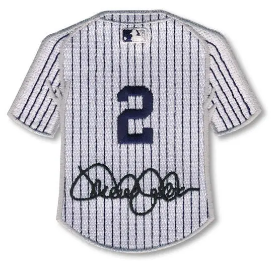 Derek Jeter New York Yankees #2 with Signature Jersey Patch