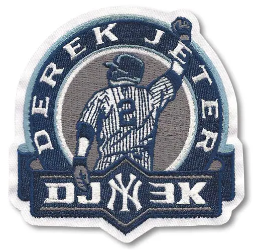 Derek Jeter New York Yankees 3000th Hit Patch 'DJ 3k'