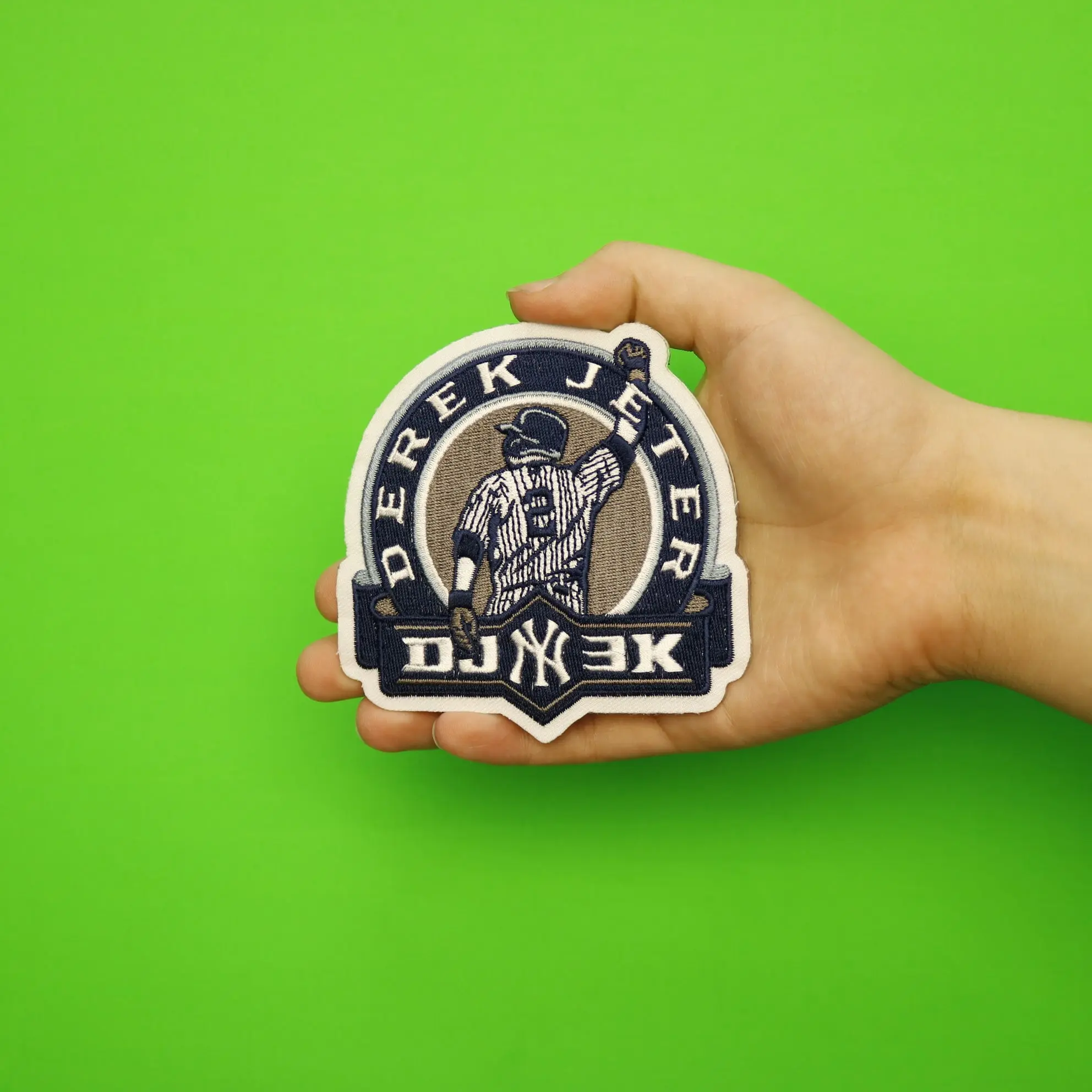 Derek Jeter New York Yankees 3000th Hit Patch 'DJ 3k' - Image 2