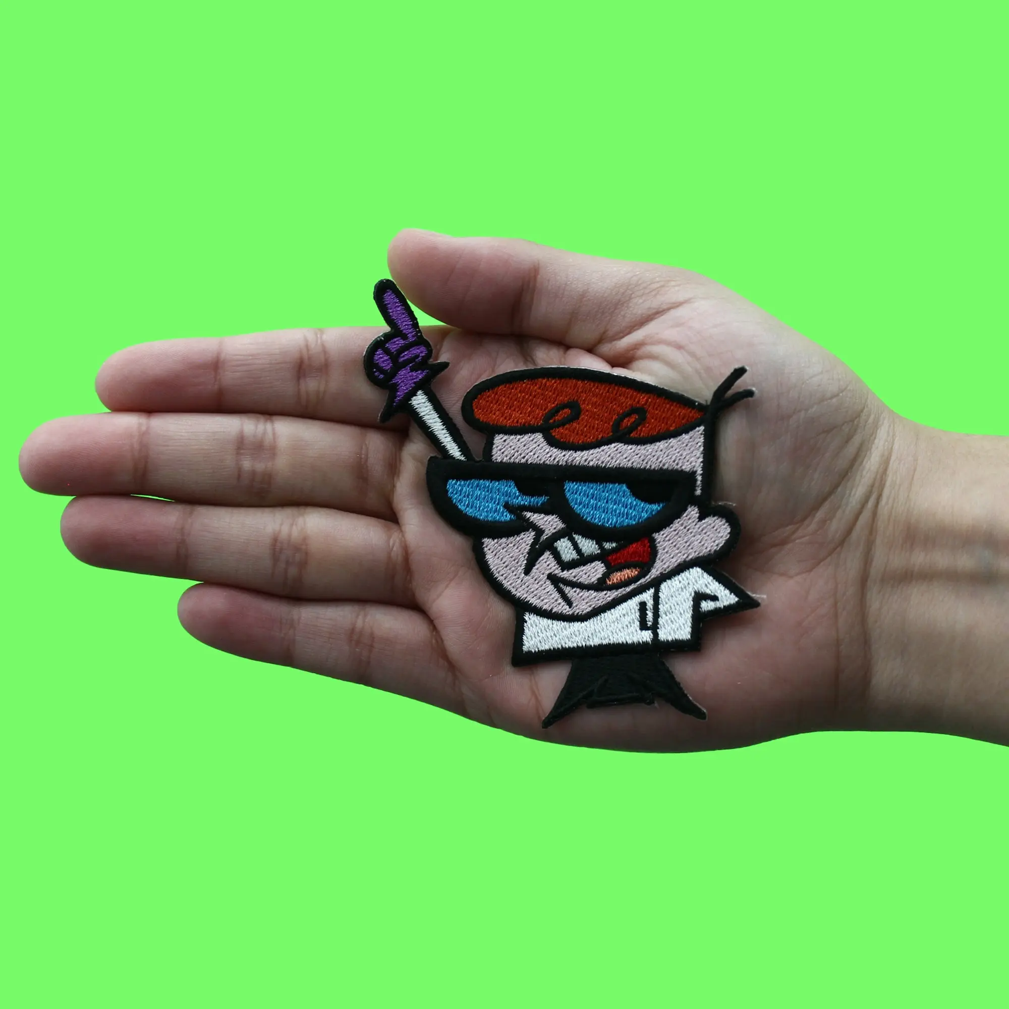 Dexter's Laboratory Cartoon Patch Boy Genius Character Embroidered Iron On - Image 2