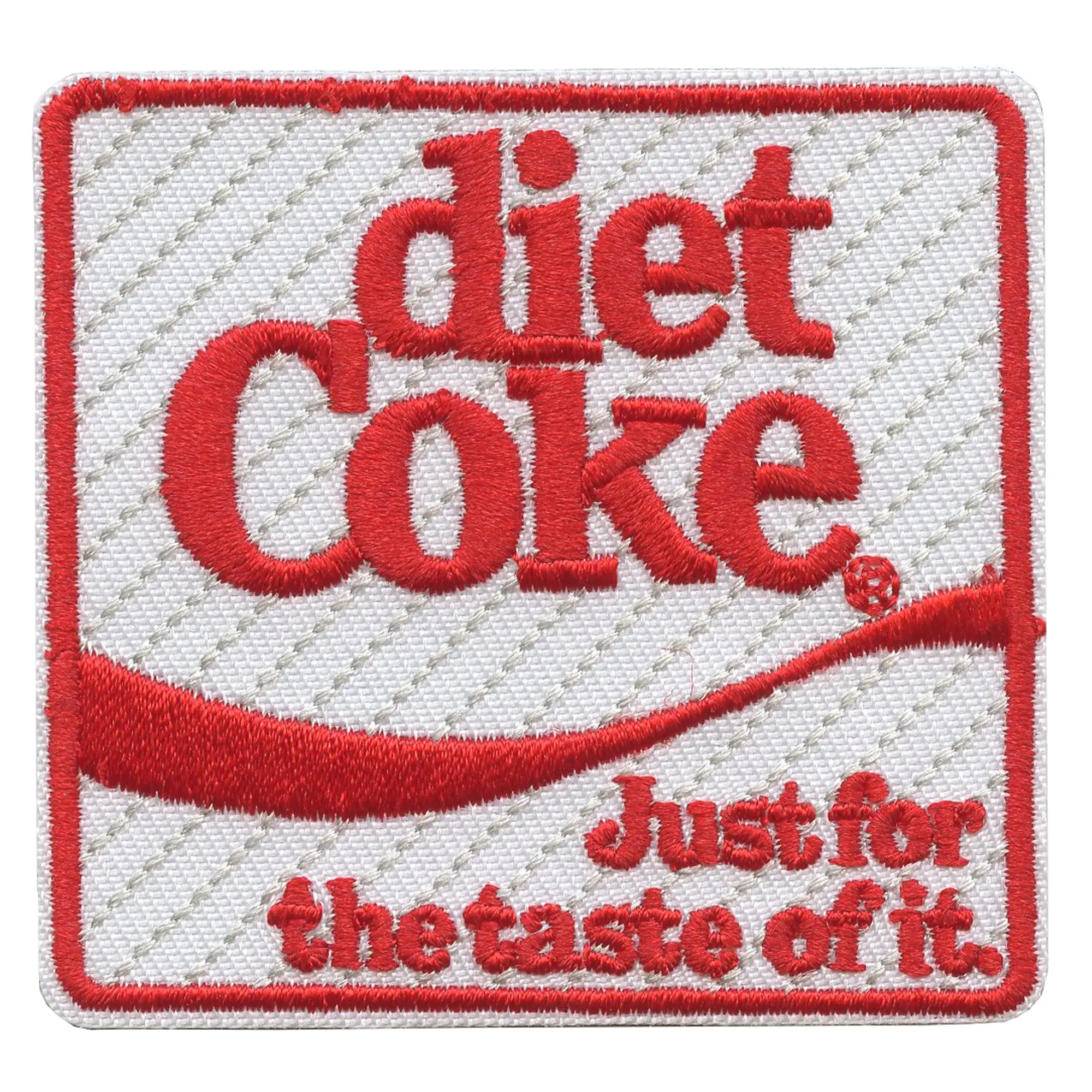 Diet Coke Coca Cola Logo Patch Just For The Taste Of It Embroidered Iron On