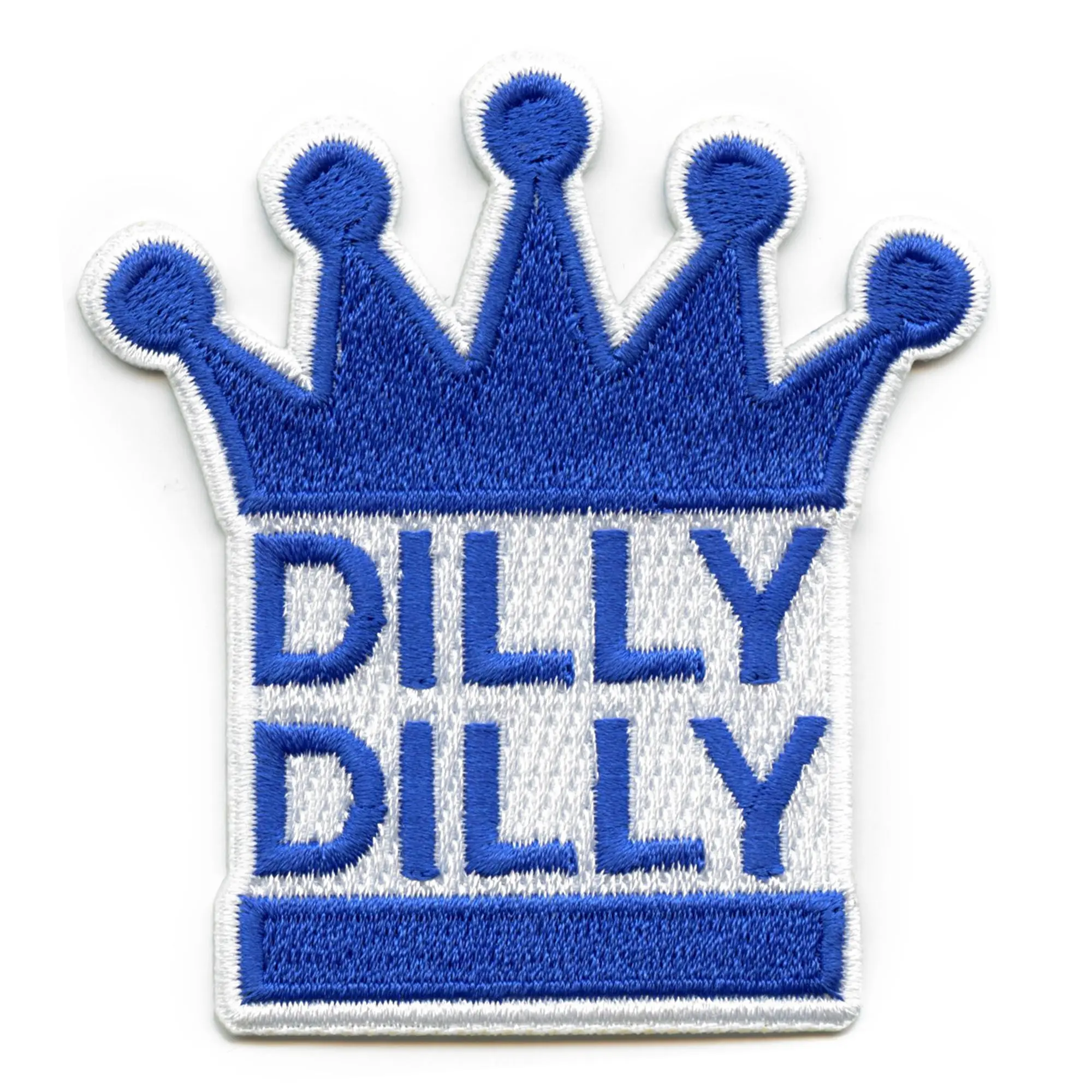 Dilly Dilly Beer Commercial Blue Crown Logo Embroidered Iron on Patch