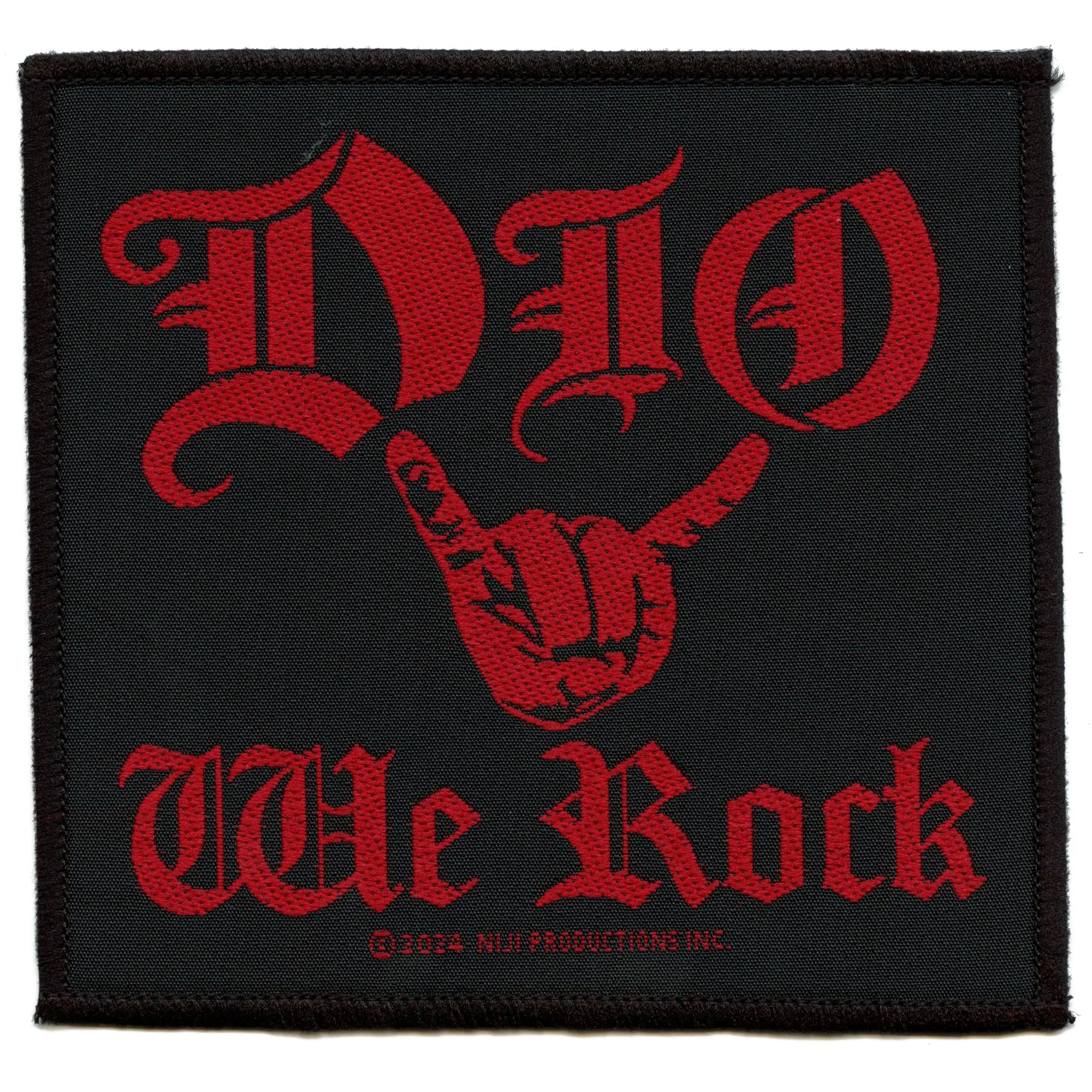 Dio We Rock Patch Heavy Metal Band Woven Sew On