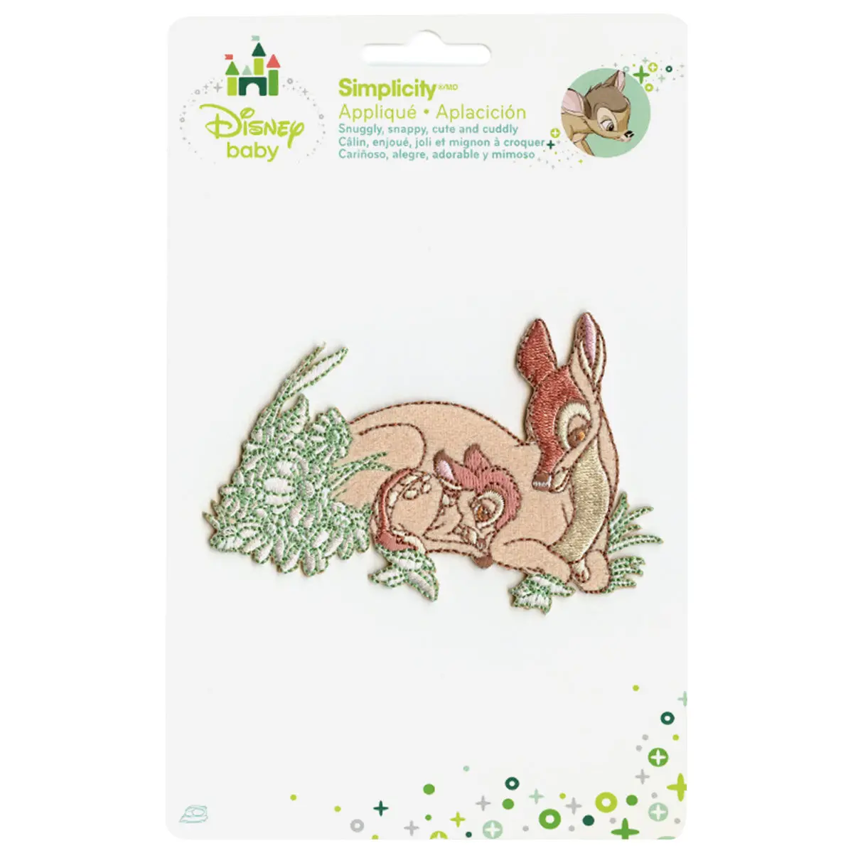 Disney Bambi And Mother Embroidered Applique Iron On Patch - Image 2
