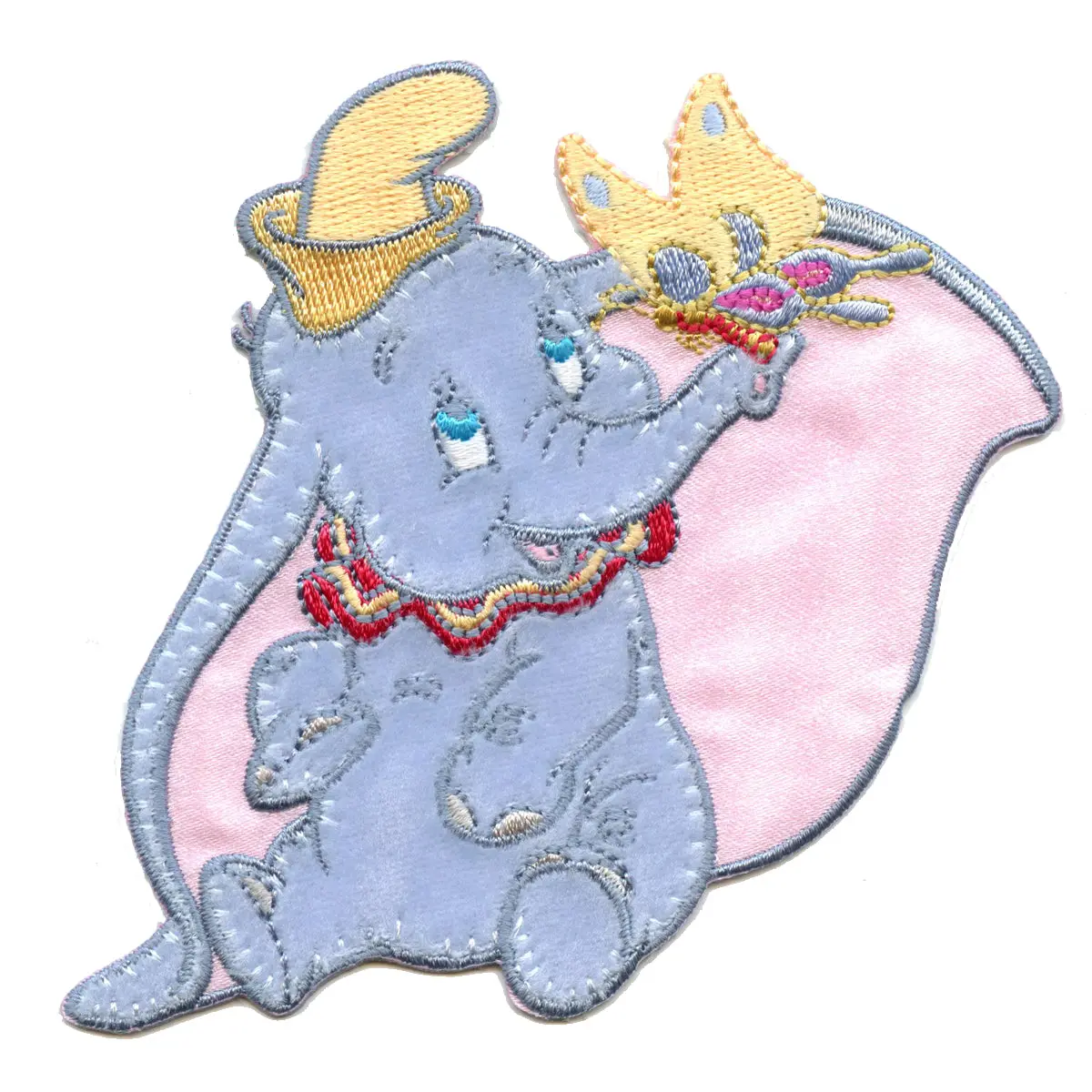 Disney Dumbo And Butterfly Embroidered Applique Iron On Patch