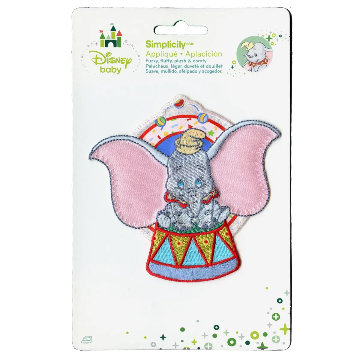 Disney Dumbo Sitting Embroidered Applique Iron On Patch - Image 2